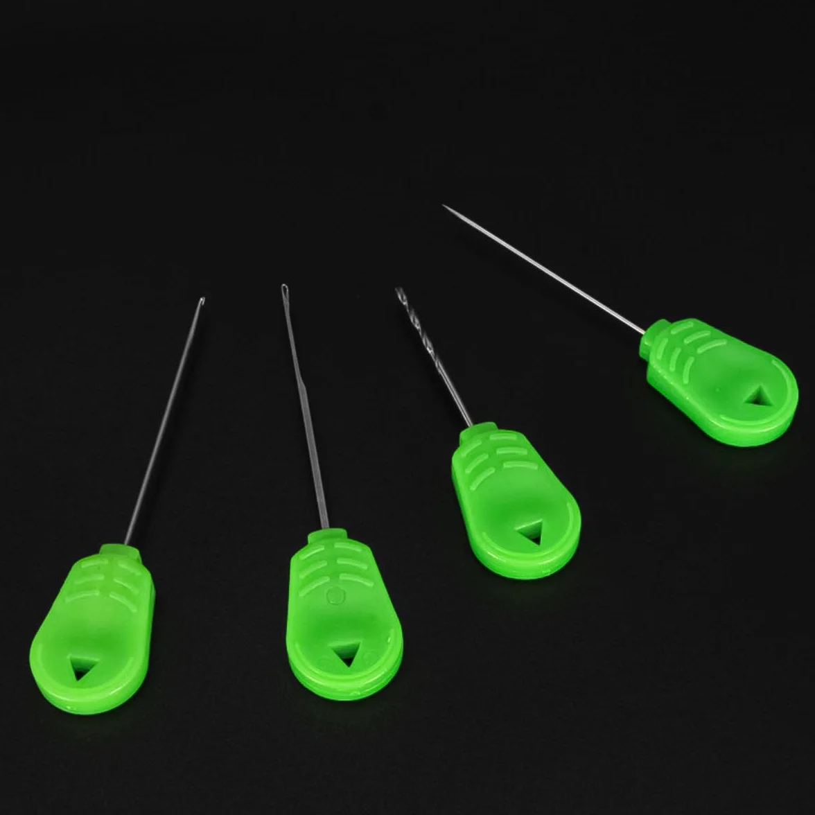 Sarini 4 Piezas Agujas para Cebo de Pesca de Carpas, Herramienta Trenzada para Aparejos
