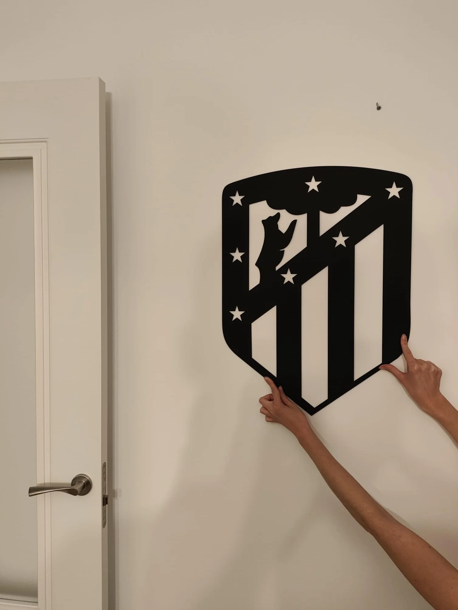 Tonia Cuadro Atlético de Madrid 19x14.2 cm Negro mate