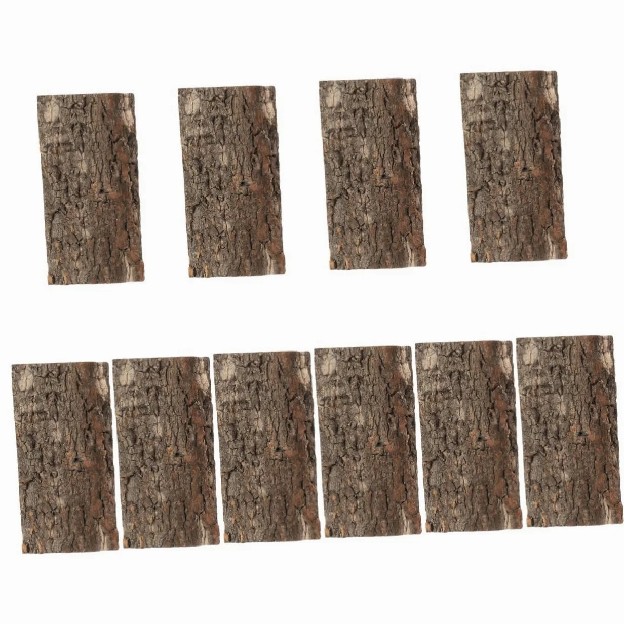INOOMP 10piezas Fondo De Acuario Natural De Corteza Diseño Simulado para Decoración De Peceras y Terrarios Resistente y Reutilizable