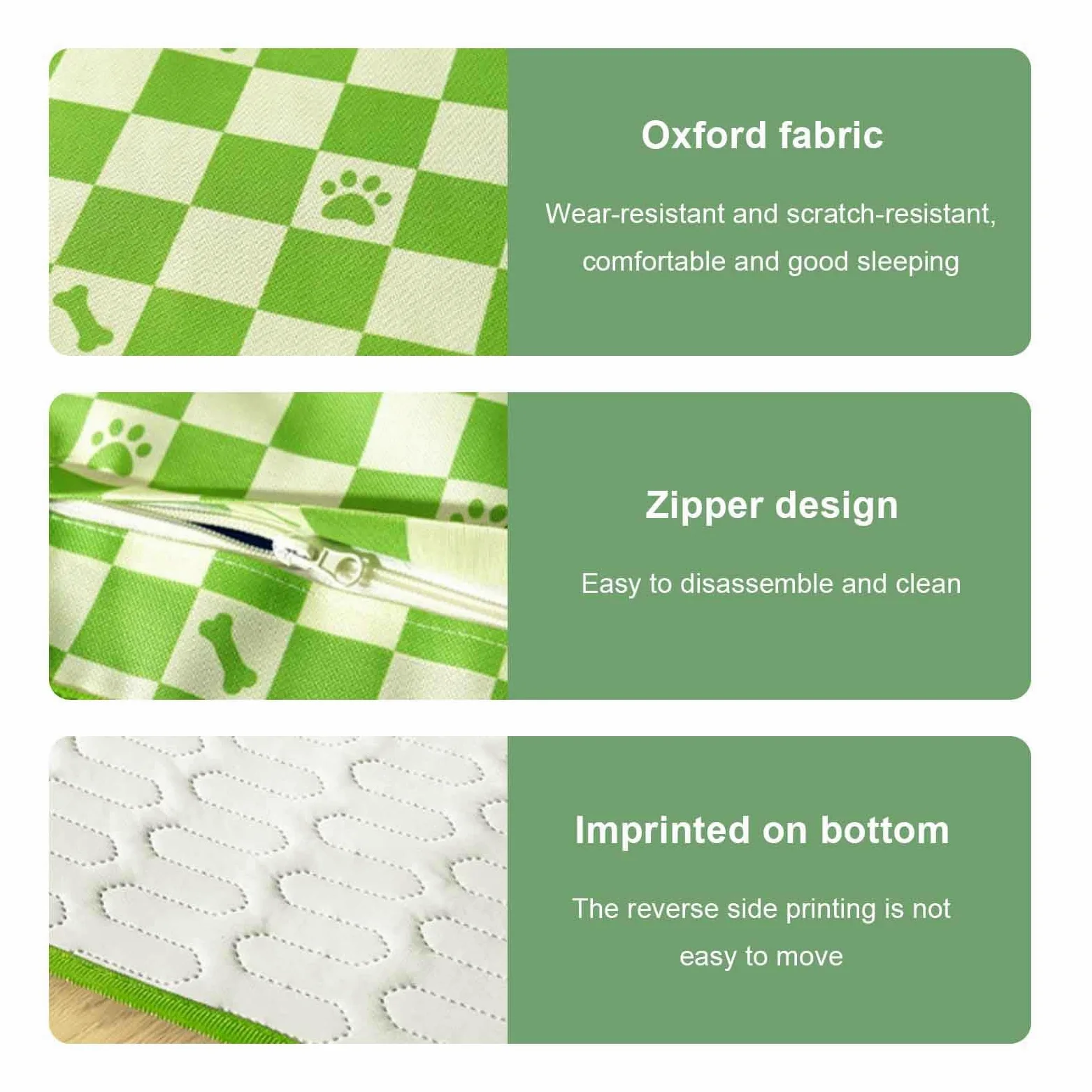 Manta Fria para Perros, Manta Refrescante Gatos, Almohadilla De Gel Autofresca, Cama Perro Verano, Muy Adecuada para Veranos Calurosos,Verde,L