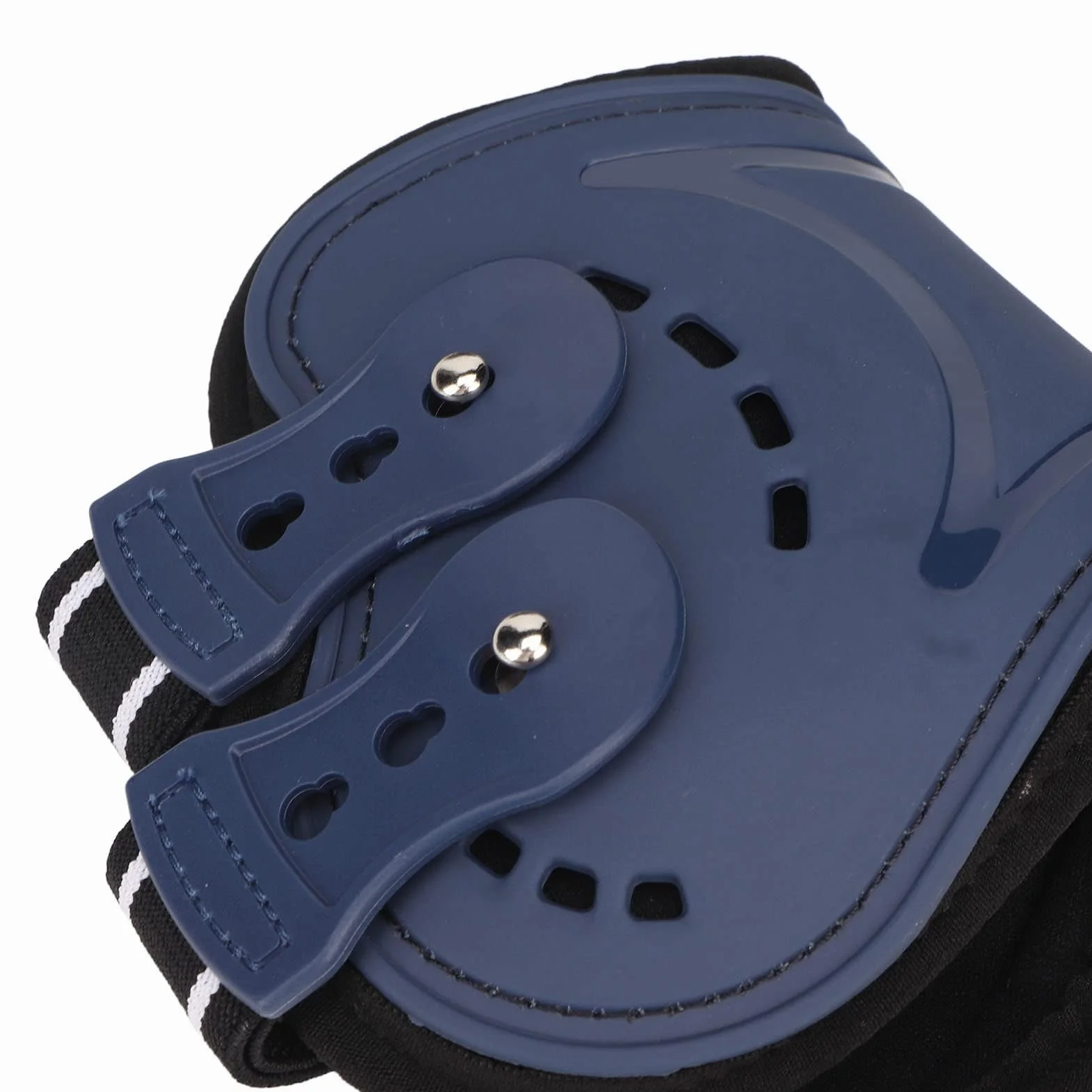 Botas Protectoras Para Tendón De Caballo, Bota De Menudillo Frontal Abierta Ajustable, Botas Protectoras Transpirables Para Tendón De Salto De Caballo, Juego Azul De 4(M)