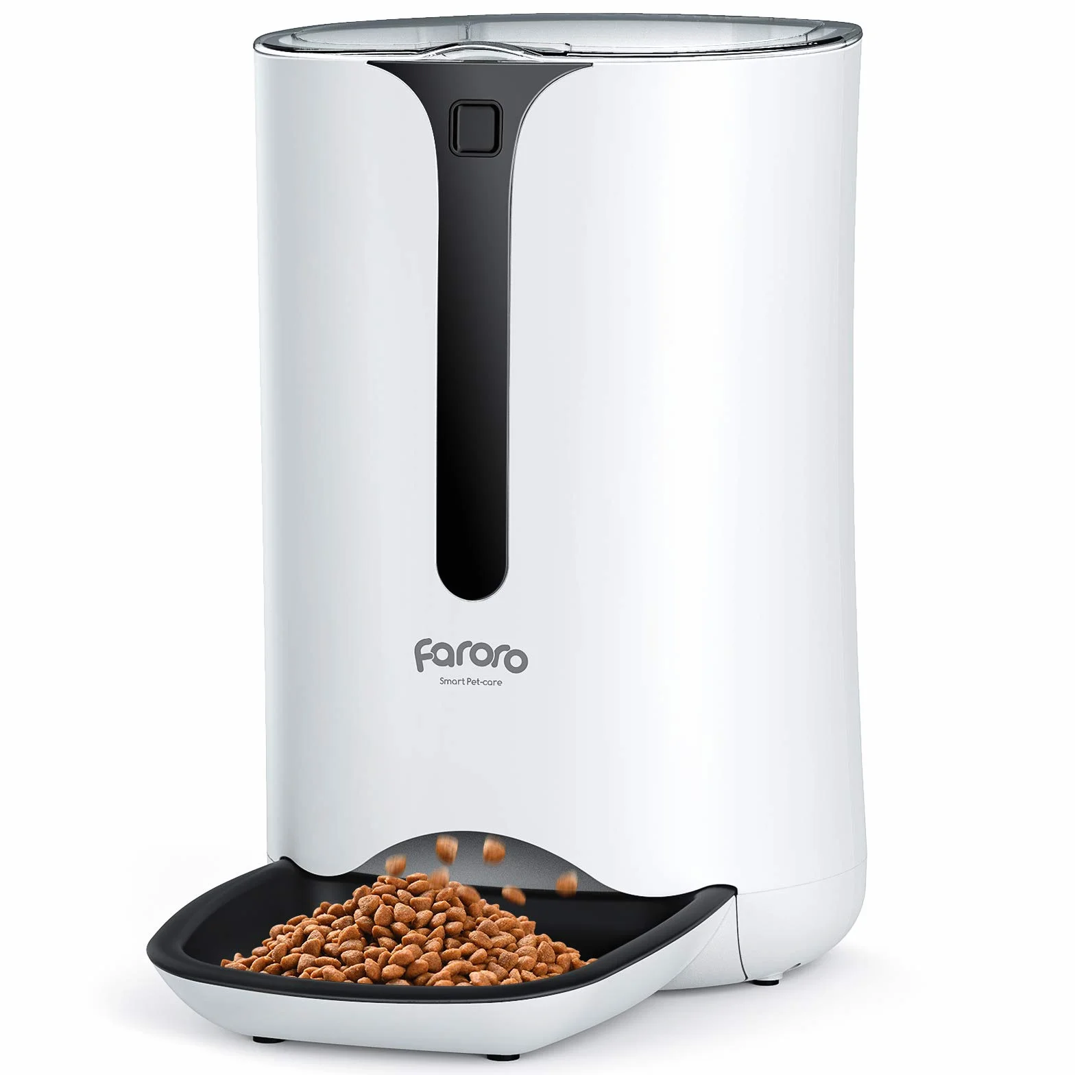Faroro 7L Comedero Automático para Gatos, Dispensador Comida para Gatos y Perros con Temporizador hasta 5 Comidas por Día, Control de Porciones, Pantalla LCD, Grabación de Voz de 10s