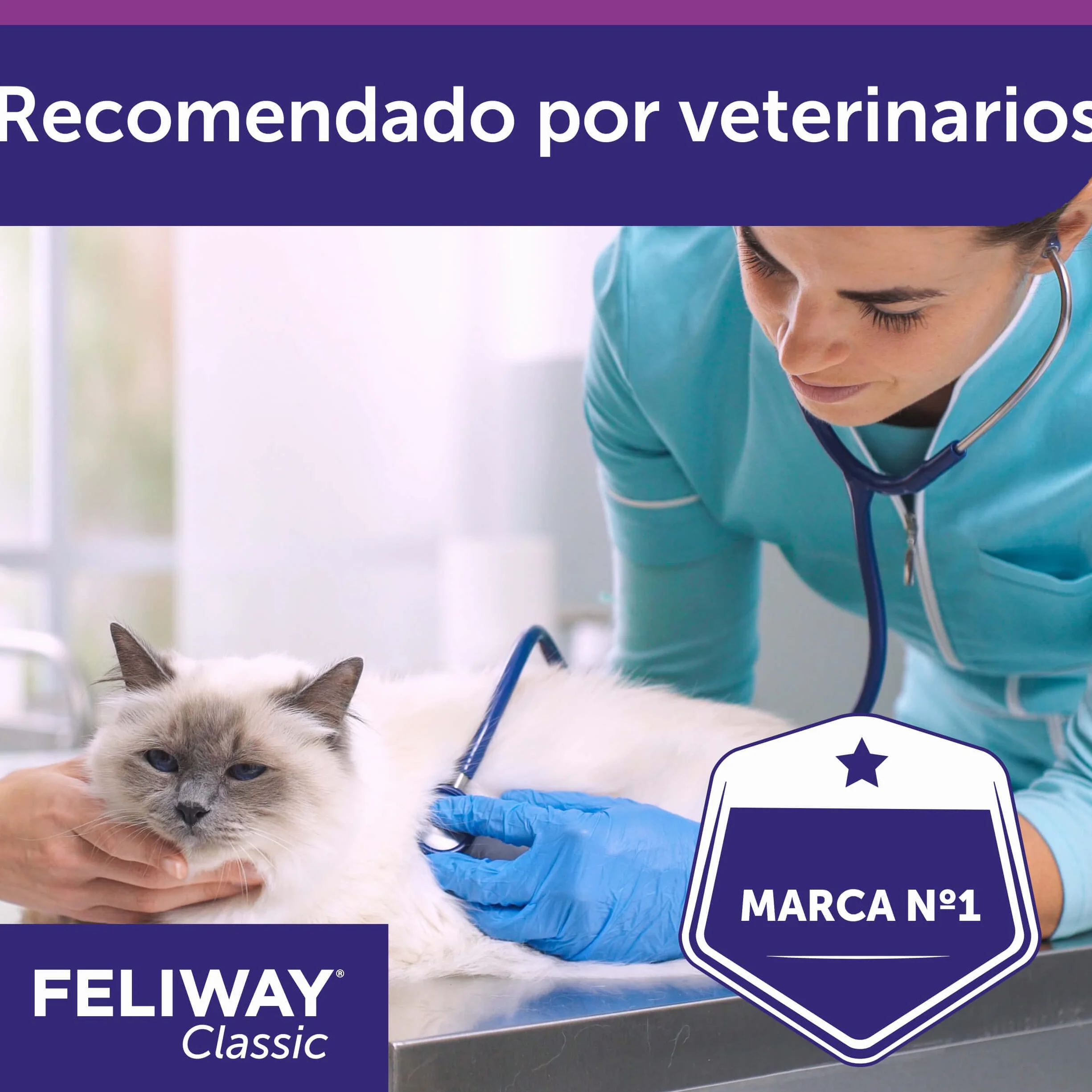 FELIWAY Classic Spray - Feromonas calmantes para gatos (20ml). Reduce los marcajes con orina y el estrés durante los viajes en transportín. Recomendado por veterinarios.