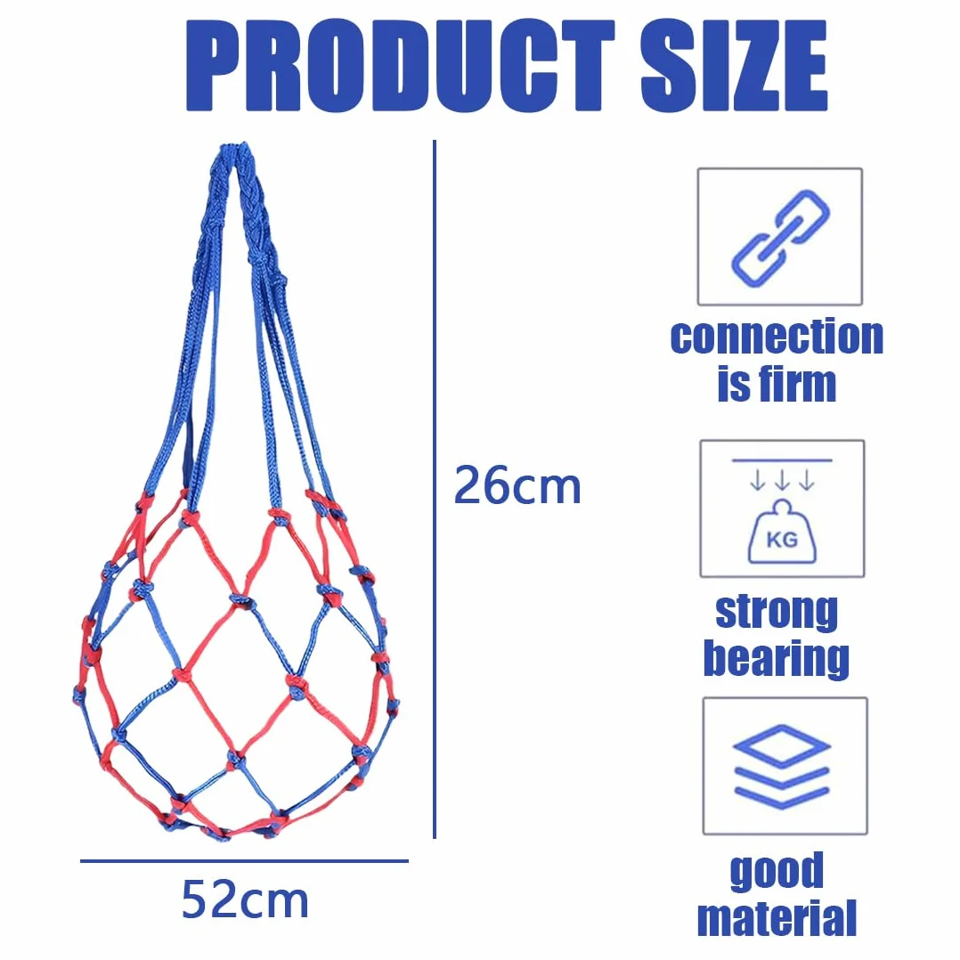 SULIUDAJI 2 Piezas Red de fútbol para Cometa Pelotas Deportivas de Baloncesto Voleibol de Playa Zapatillas de Deporte, Red portátil