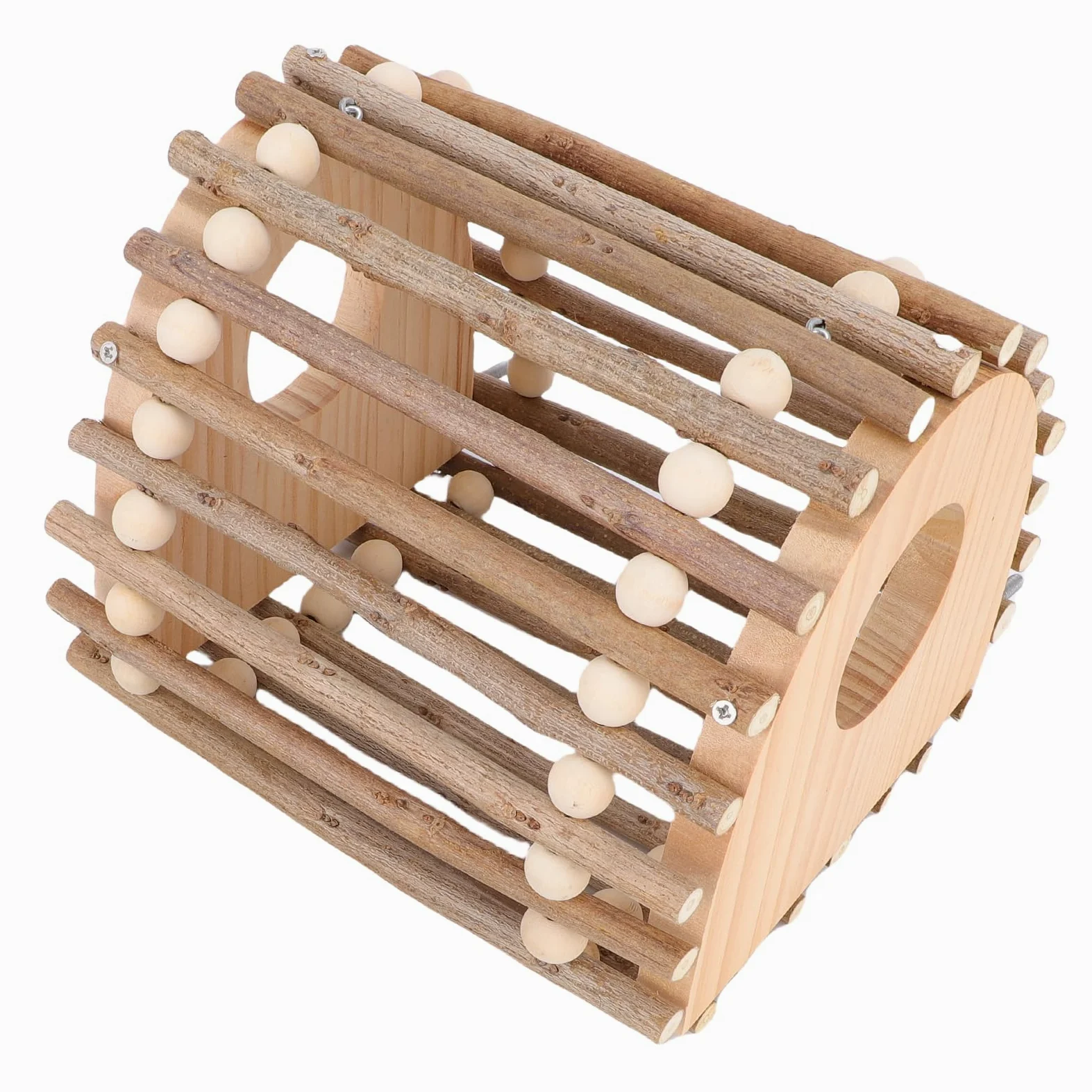 Generic Juguete de Madera para Loros, Diseño Innovador Que Promueve el Ejercicio Físico para Jaulas de Pájaros, Juguete para Escalar, Material Seguro, Madera de Pino para Loros y Mascotas Pequeñas