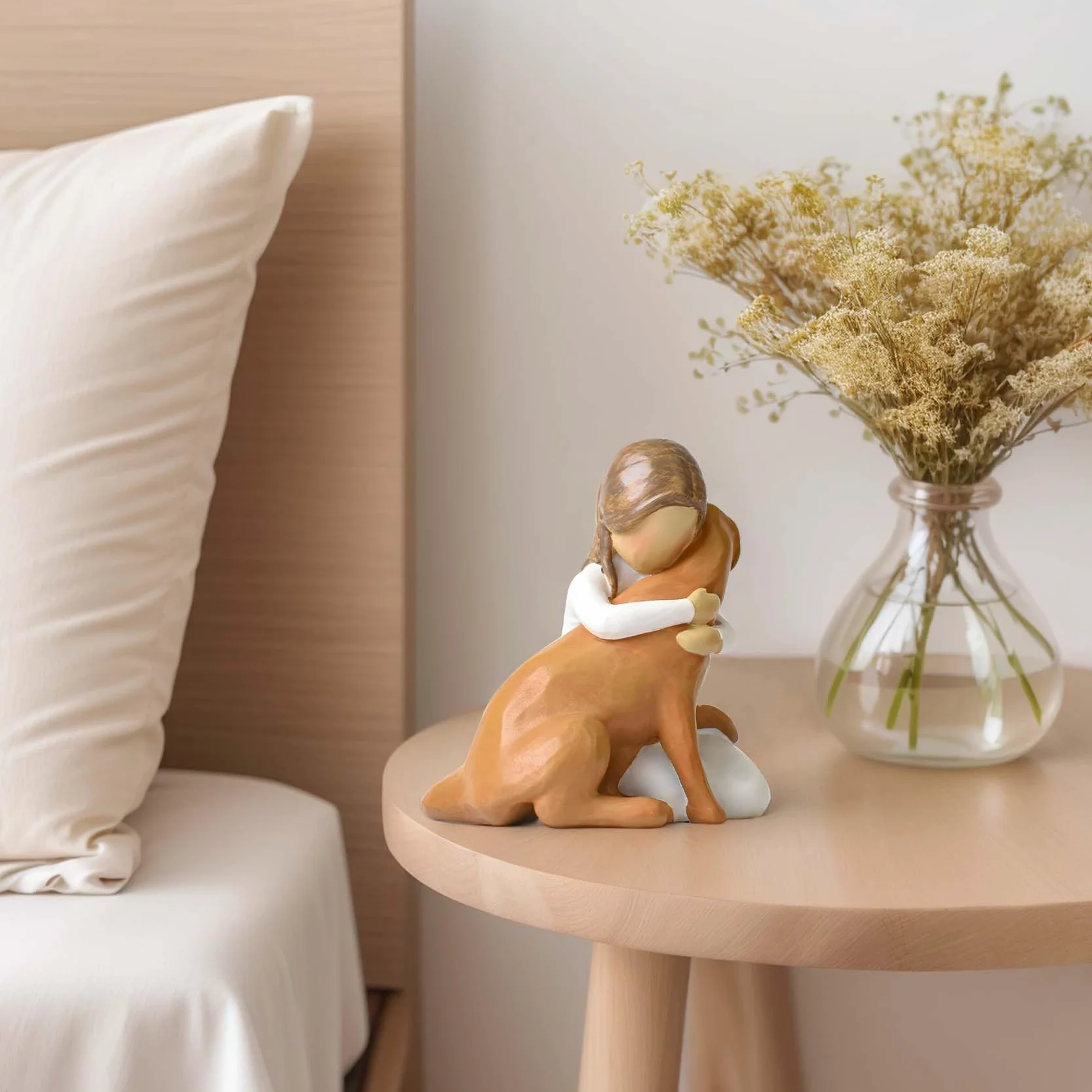 Lnrkai Regalos conmemorativos para mascotas por pérdida de perro, regalo de recuerdo de perro fallecido, resina esculpida a mano, regalos de condolencias para amantes de las mascotas, adopción de