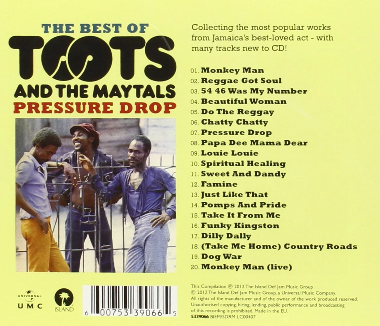 Toots & The Maytals Pressure Drop: The Best Of