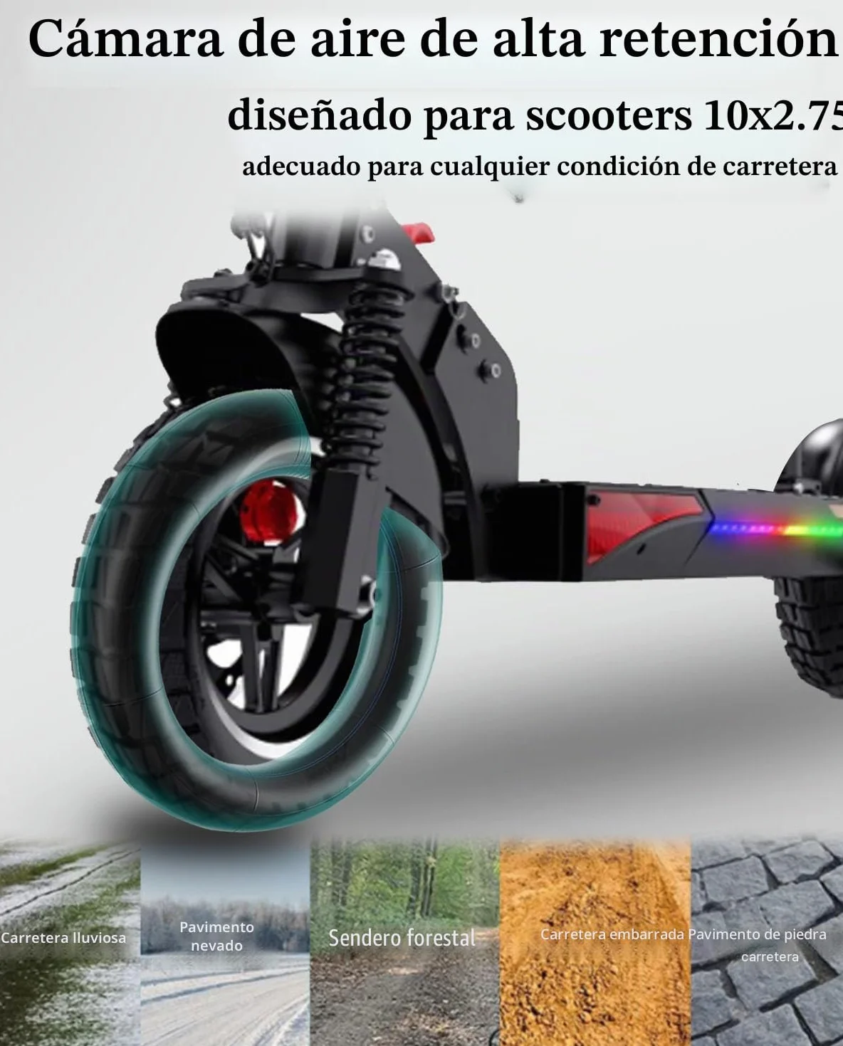 Smartgyro Speedway v2/v3, Dualtron 3 Scooter Cámara de Aire 10x2.75 Pulgadas 255x70 70/65-6.5