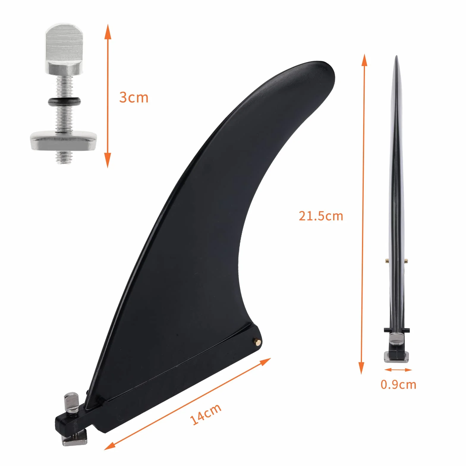Aleta de Tabla de Surf Nylon Quilla Paddle Surf Kayaks Hinchables Canoa Remo