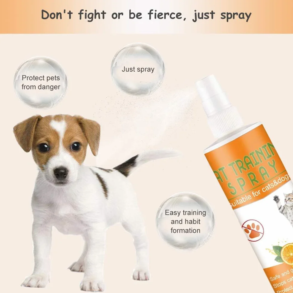 Spray Antiarañazos para Gatos, 120 ml, Uso Interior y Exterior, Protección para Muebles, Sofá, Alfombras, Cortinas y Plantas