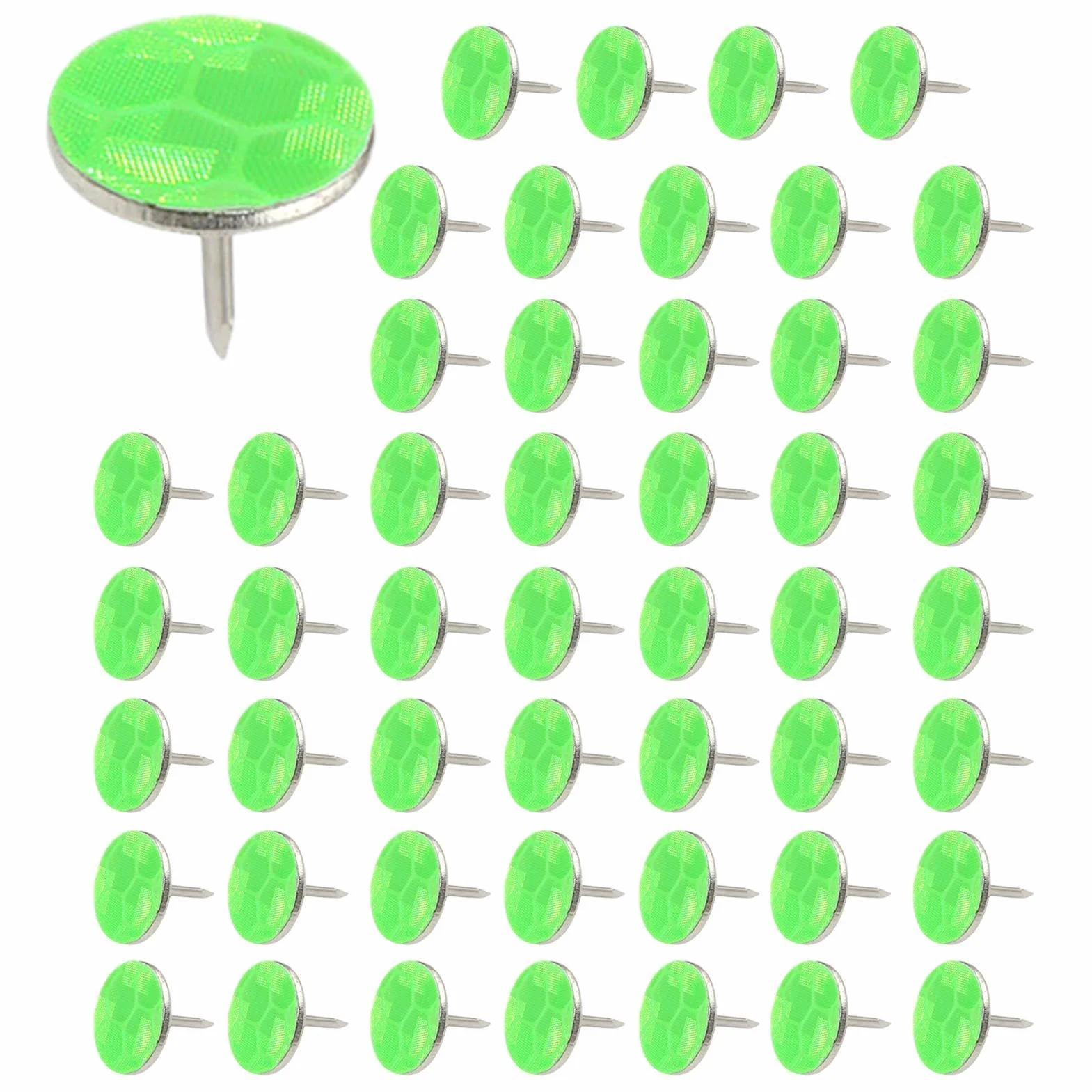 Marcadores Reflectantes 50 Clavos para Marcar Árboles, Reflector de Caza