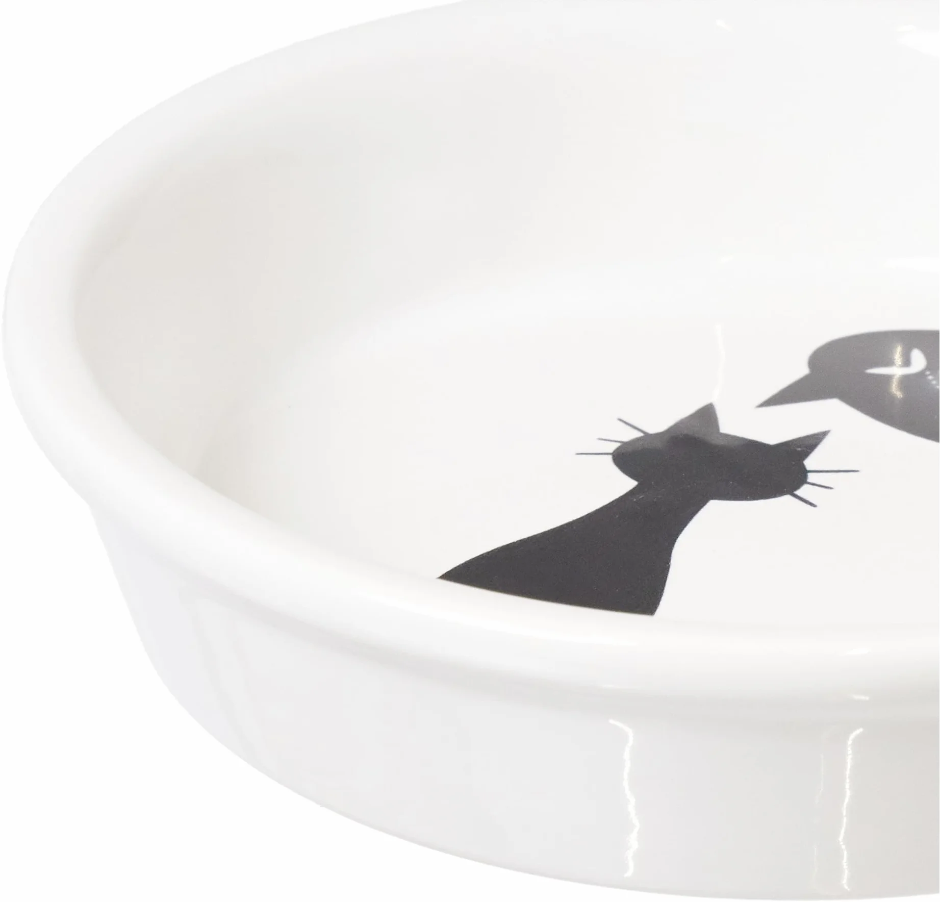 Trixie Comedero Cerámico Gatos, 0.25 l, ø 13 cm, Blanco, 0,25 L