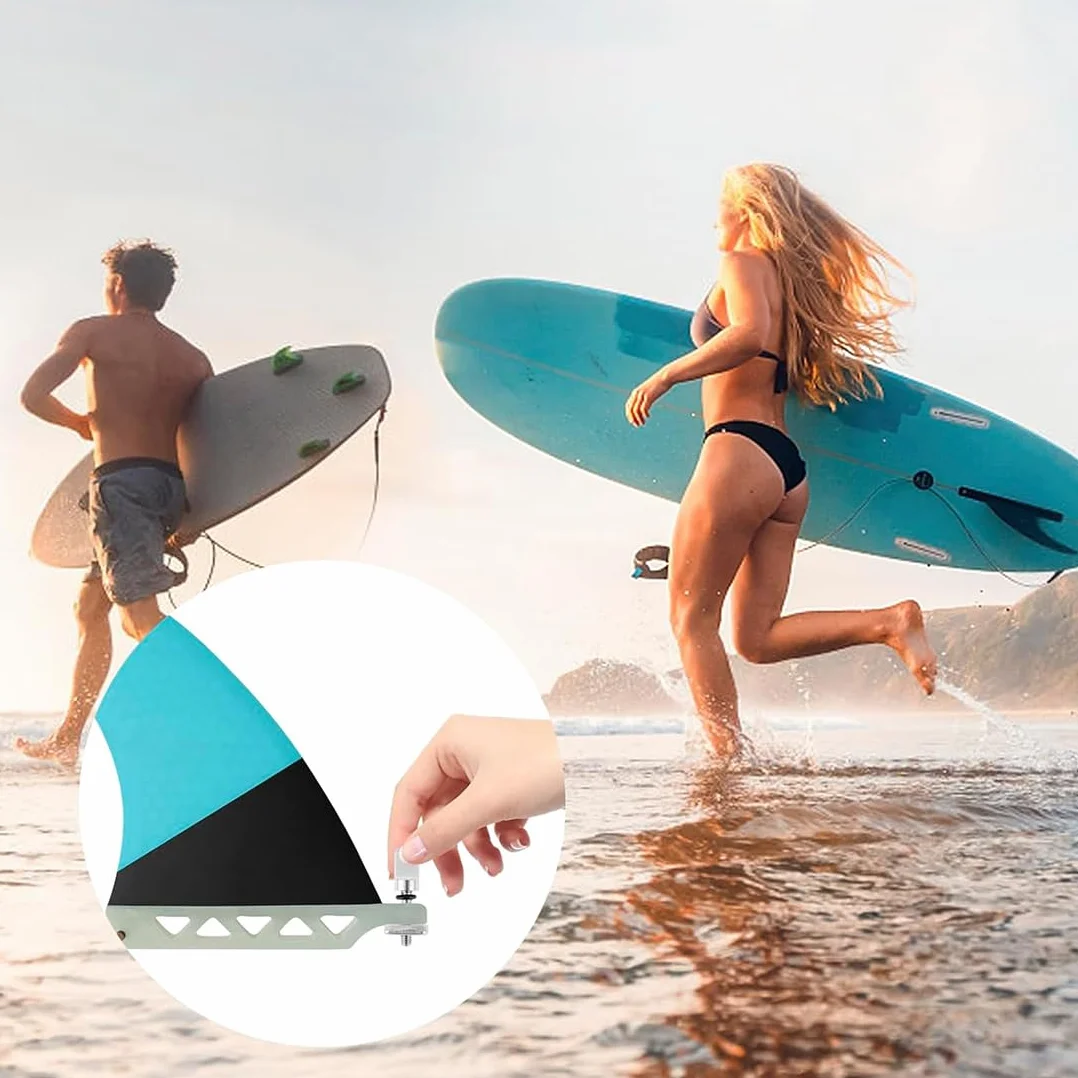 Tornillos para Aletas Sup de Acero Inoxidable 316 - 8 Piezas Resistentes a la Corrosión para Tablas de Surf