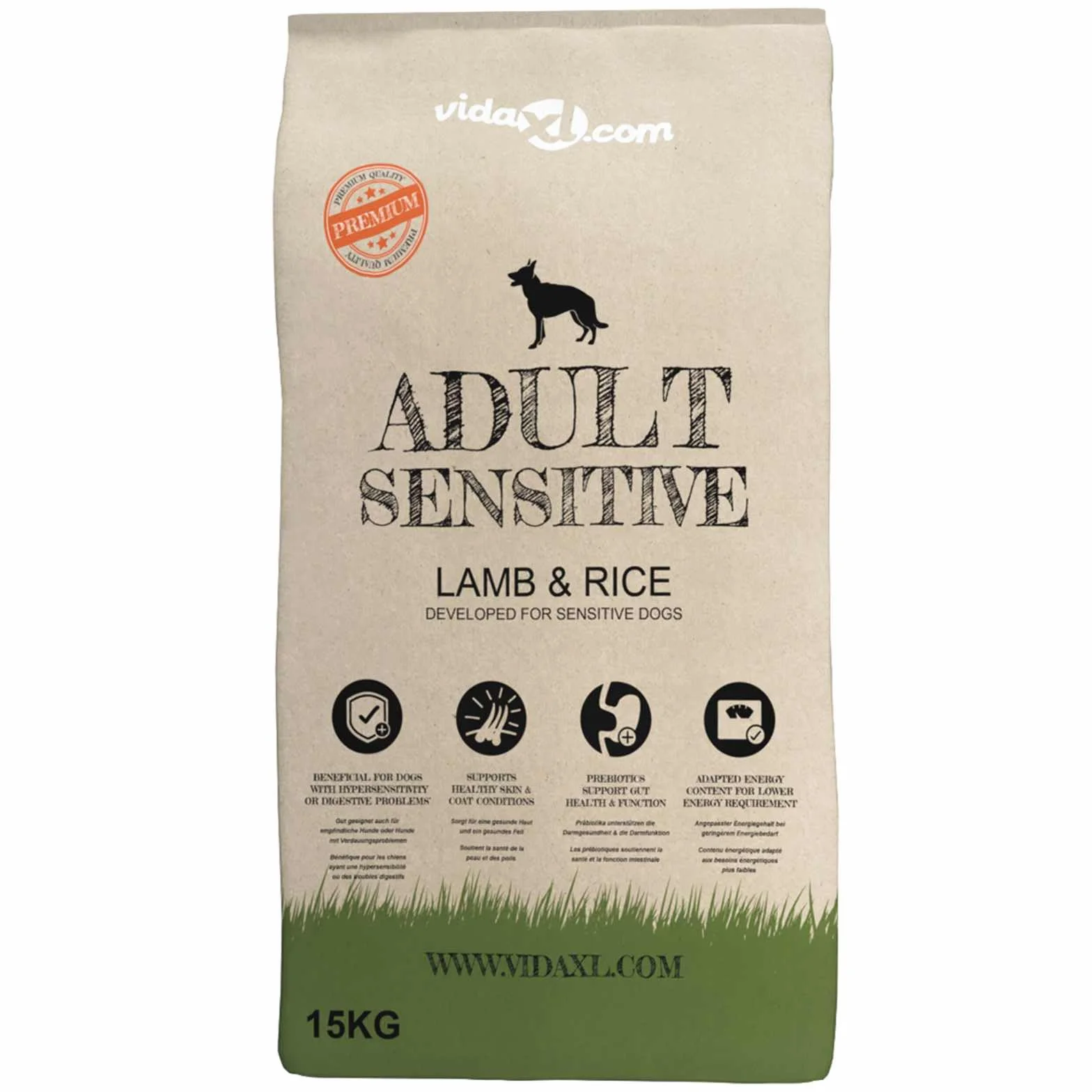 Comedero de acero inoxidable ajustable en altura con cuencos para perros y gatos, incluye 15 kg de comida seca, práctica estación para bebedero de agua, diseño duradero, para interior y