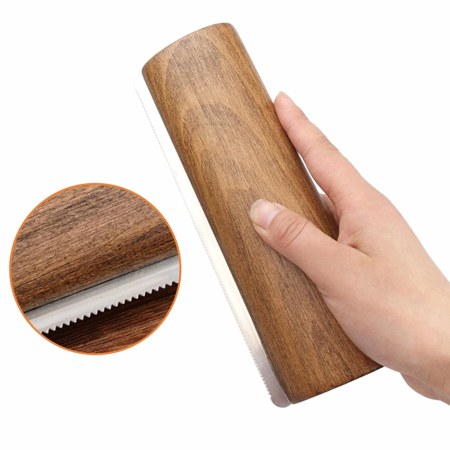 Cepillo para pelar caballos, mango de madera, tira de dientes de acero inoxidable para caballos, cepillo de lavado de aseo de caballos, herramienta de aseo para desenredar, removedor de pelo de