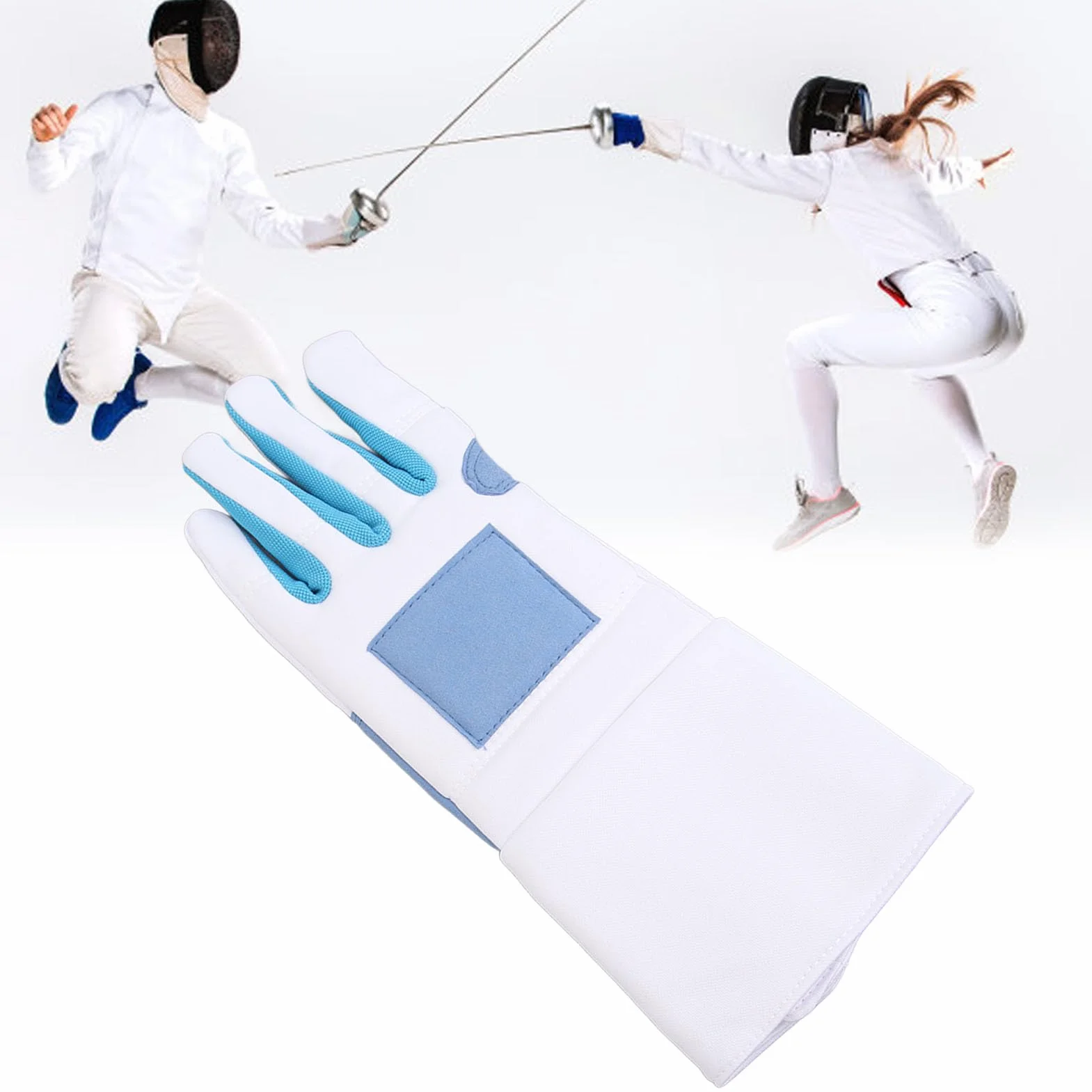 RiToEasysports Guante de Esgrima, Guante de Entrenamiento de Sable Resistente a la Abrasión
