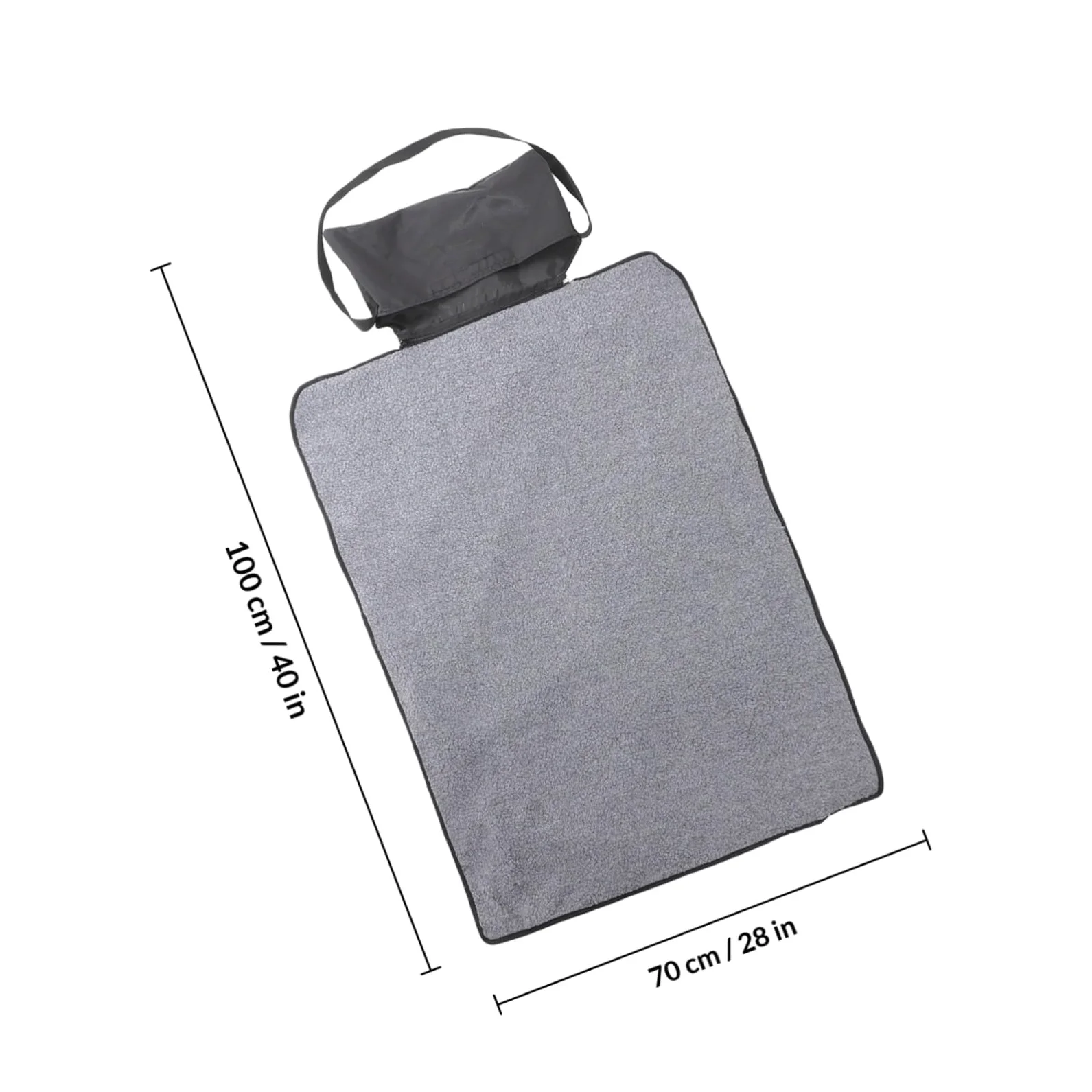Abaodam Manta Plegable para Mascotas Manta De Viaje para Exteriores para Perros y Gatos Negra