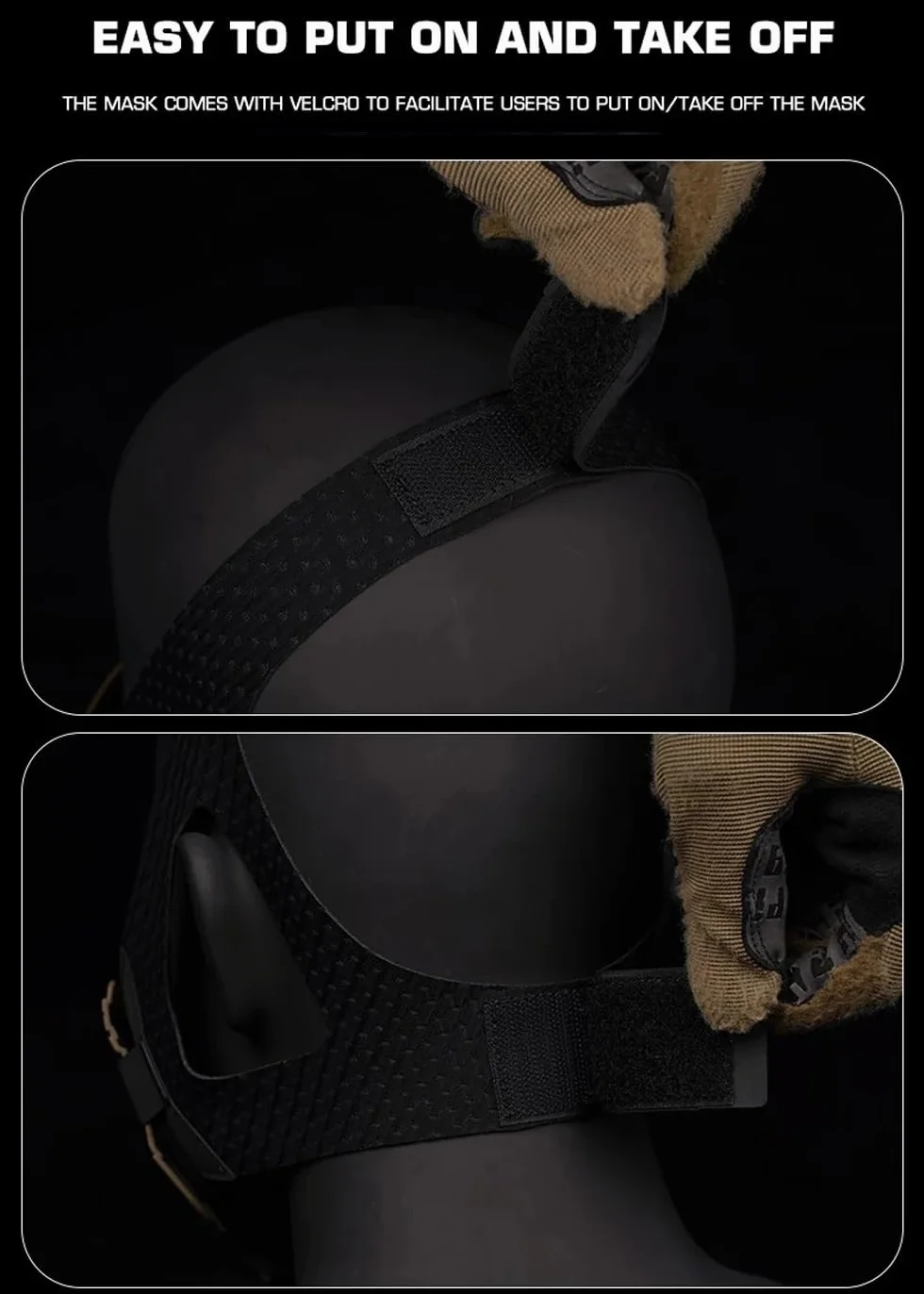 Jungle Leopard Máscaras de Media Cara Tácticas para Paintball Airsoft Caza
