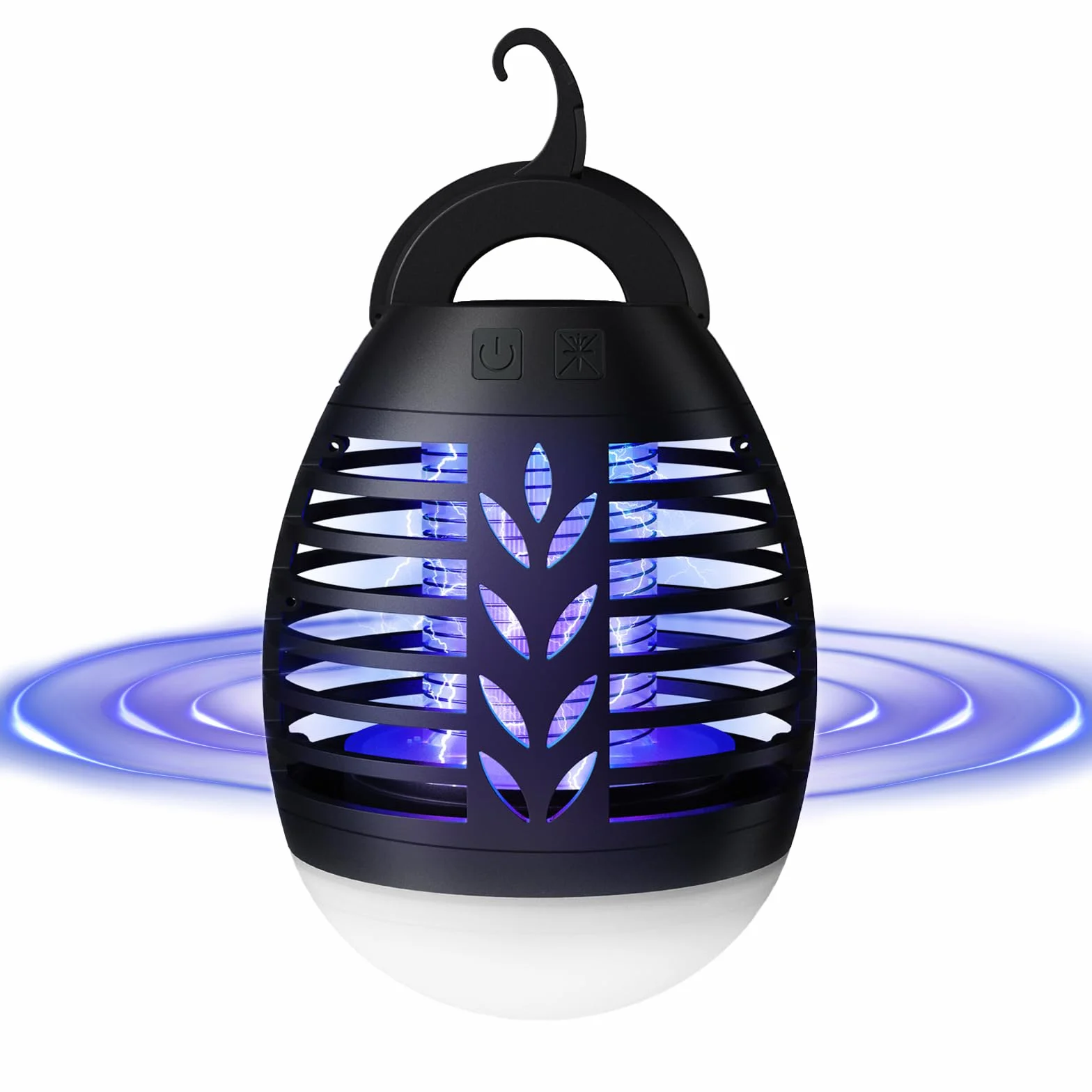 Lámpara Antimosquitos 2 en 1 LED USB Recargable IP66 Impermeable UV para Exterior Camping