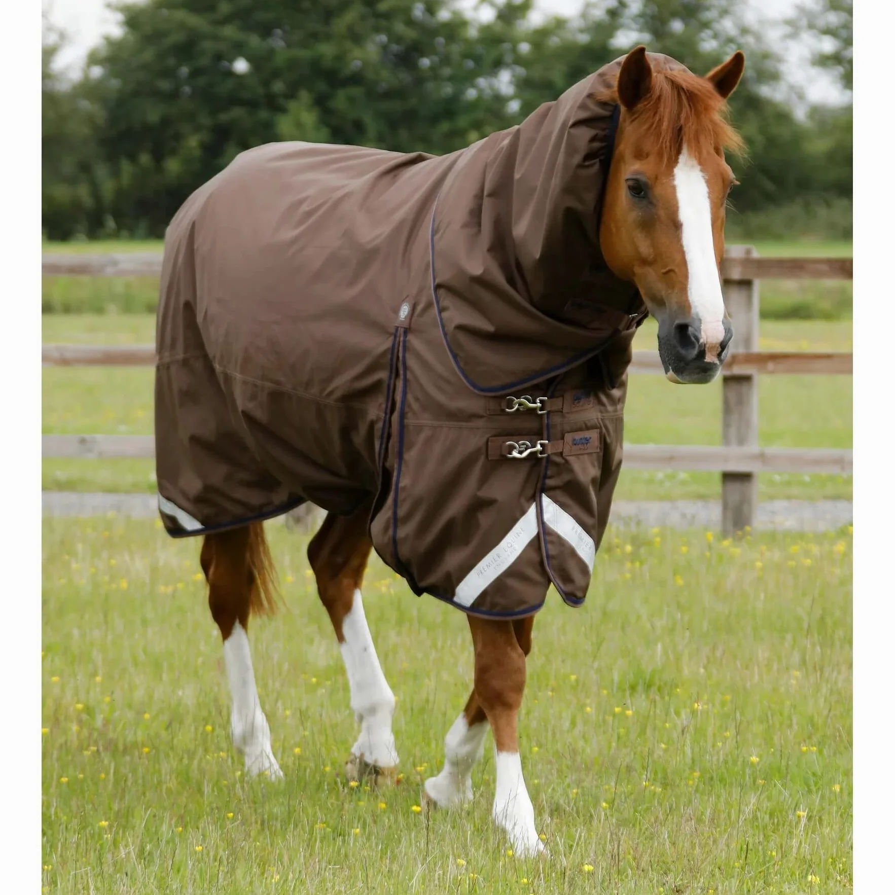 Premier Equine Manta Impermeable para Caballos con cubrecuello Buster 400 g
