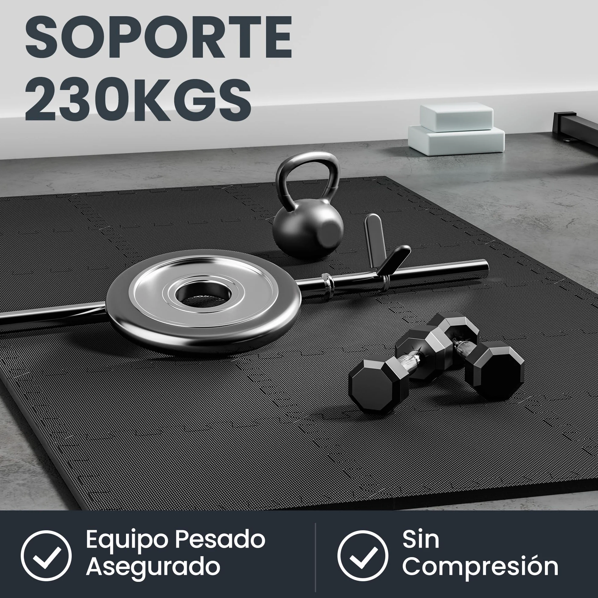 Ultrasport Tatami Suelo Goma EVA Puzzle 54 Piezas Alfombra Gimnasio Acolchado