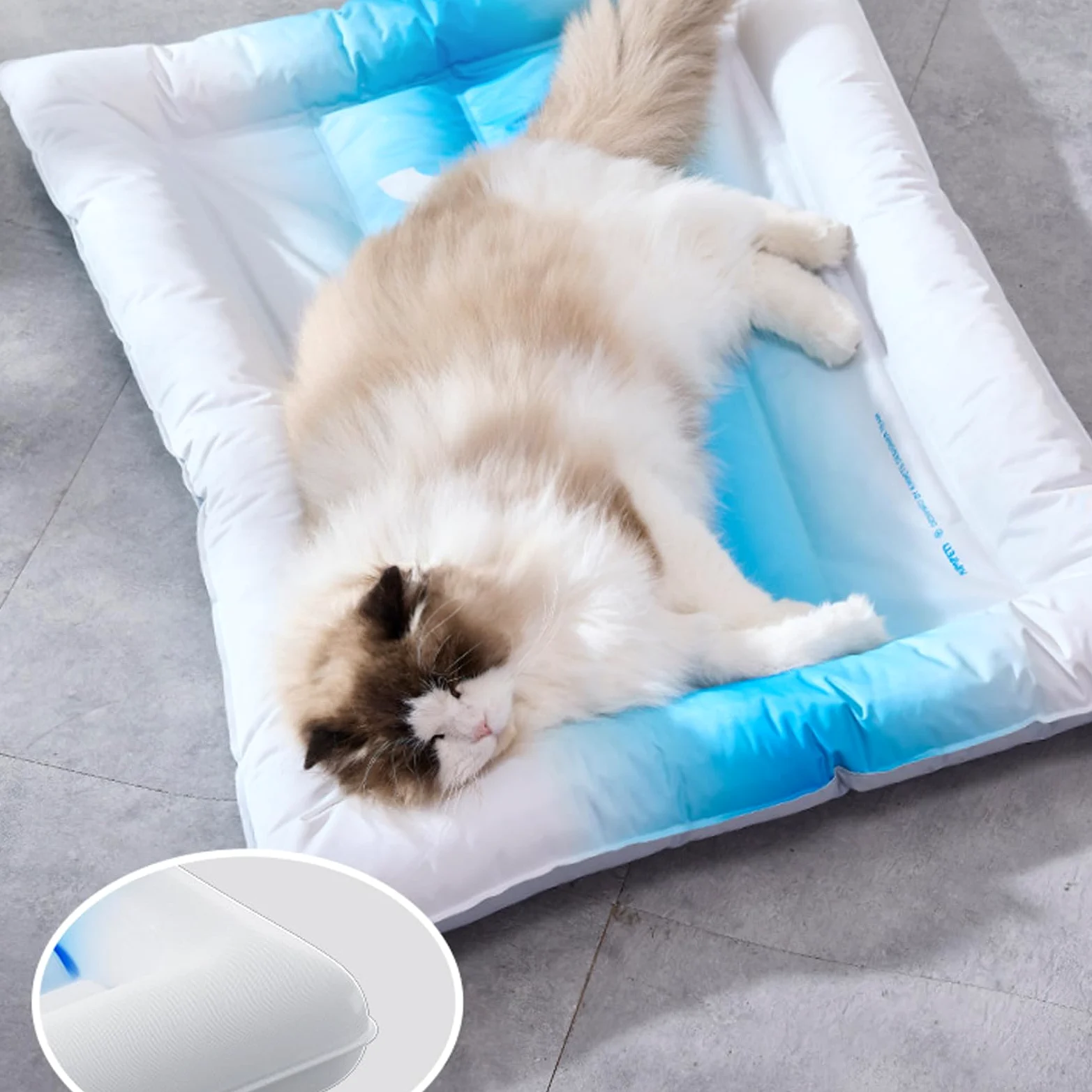 Almohadilla De Gel Refrescante Suave Para Perros Manta De Gel Refrescante | Colchoneta Transpirable Para Mascotas Cama Caseta En Exterior E Interior Playa Césped Viajes En