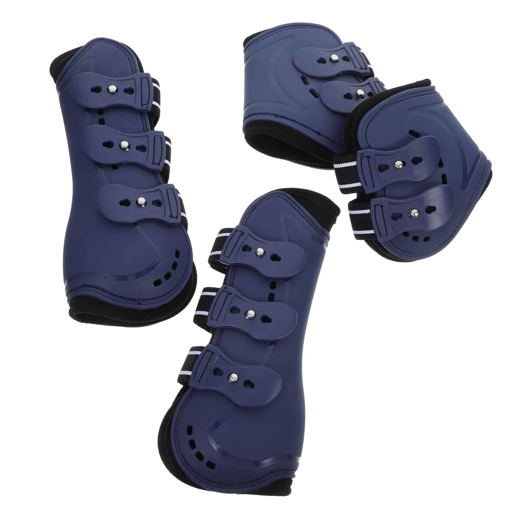 4 para Patas De Caballo, Equipo De Protección para Caballos, Botas De Envío para Caballos, Botas para Patas Delanteras Y Traseras, Botas para Montar, Fundas para Pies