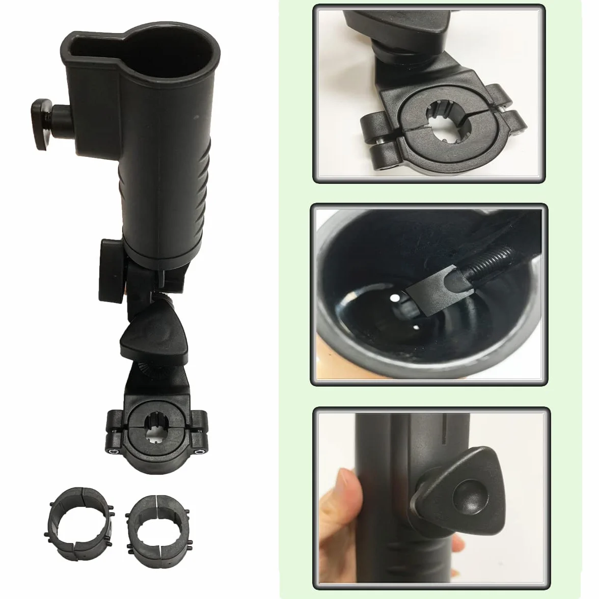 Soporte universal para paraguas 15 mm 25 mm 30 mm 38 mm para carrito de golf bicicleta cochecito