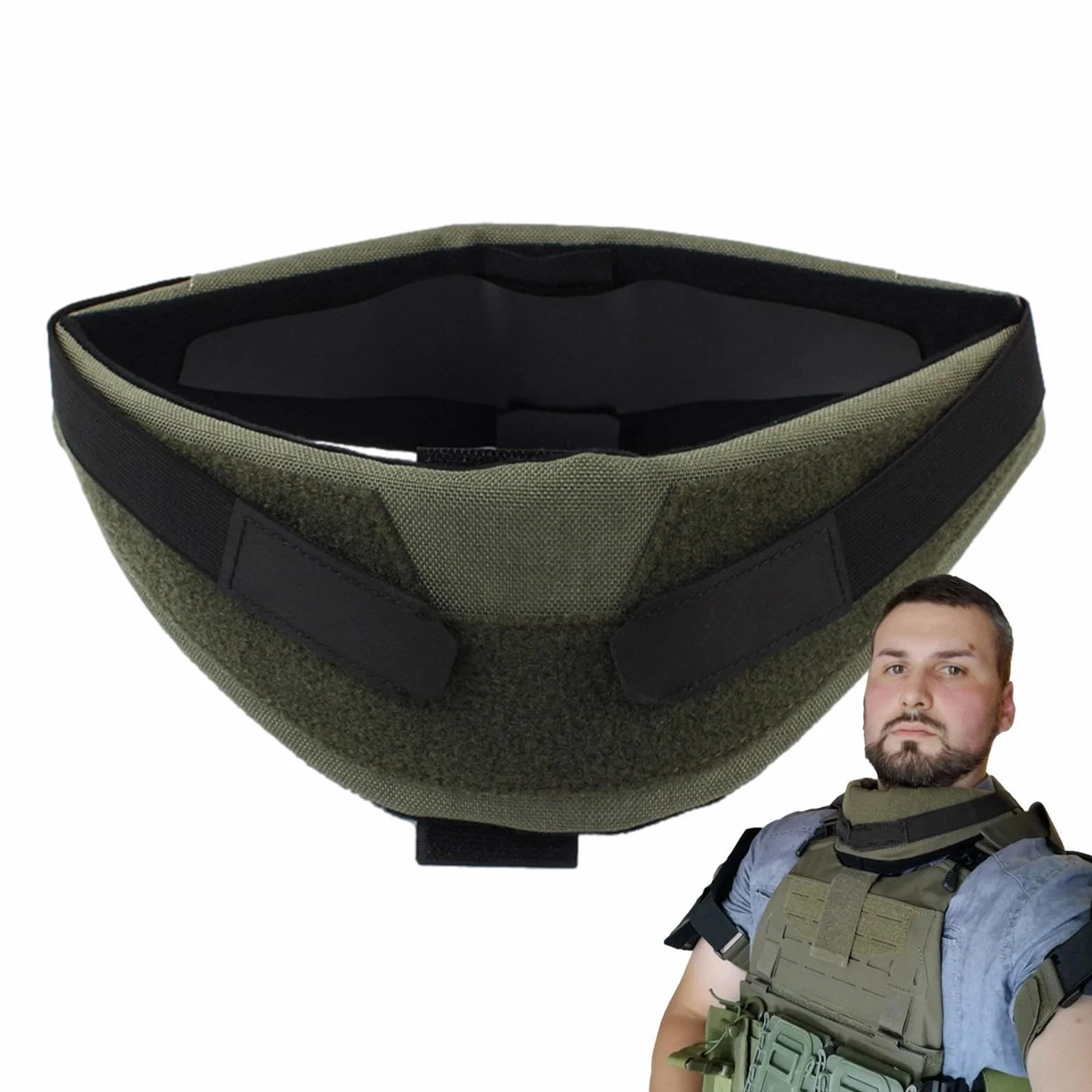 Protector de Cuello Airsoft Táctico Grueso Almohadillas de Protección