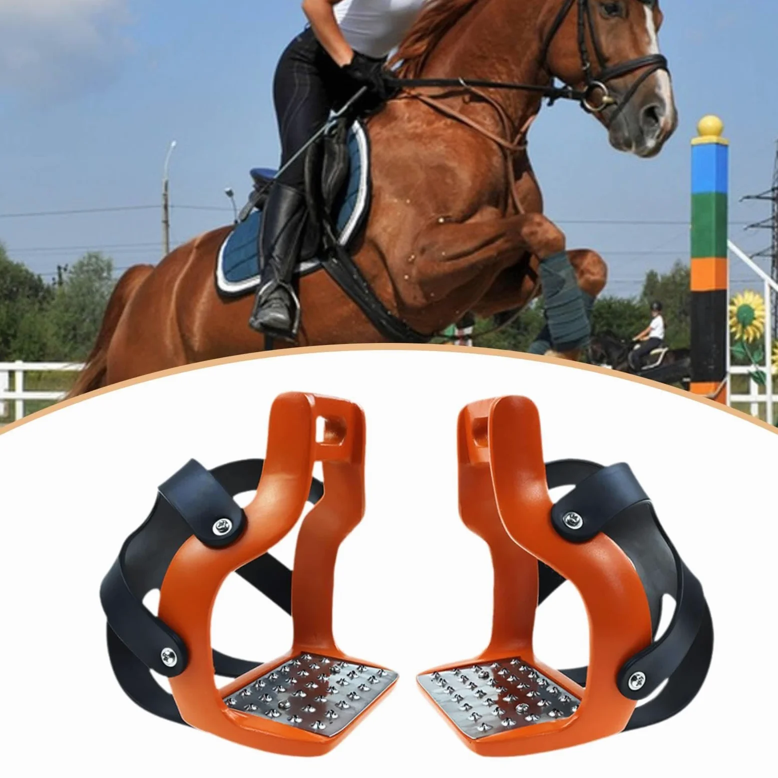 2 Piezas de Estribos para Caballos, Equipo Ecuestre para Entusiastas, Paseos, Deportes Al Aire Libre, Herramienta para Montar, EST