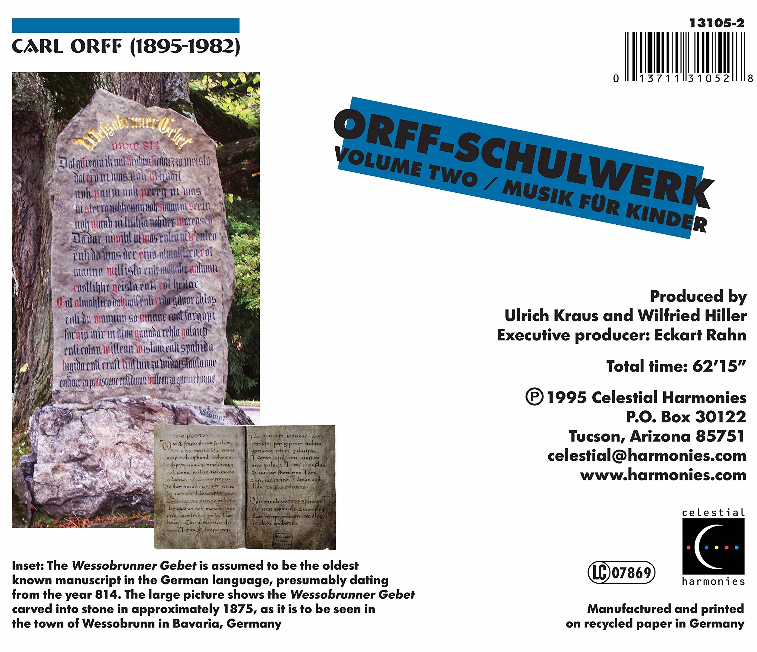 Orff-Schulwerk, Vol. 2: Musik für Kinder
