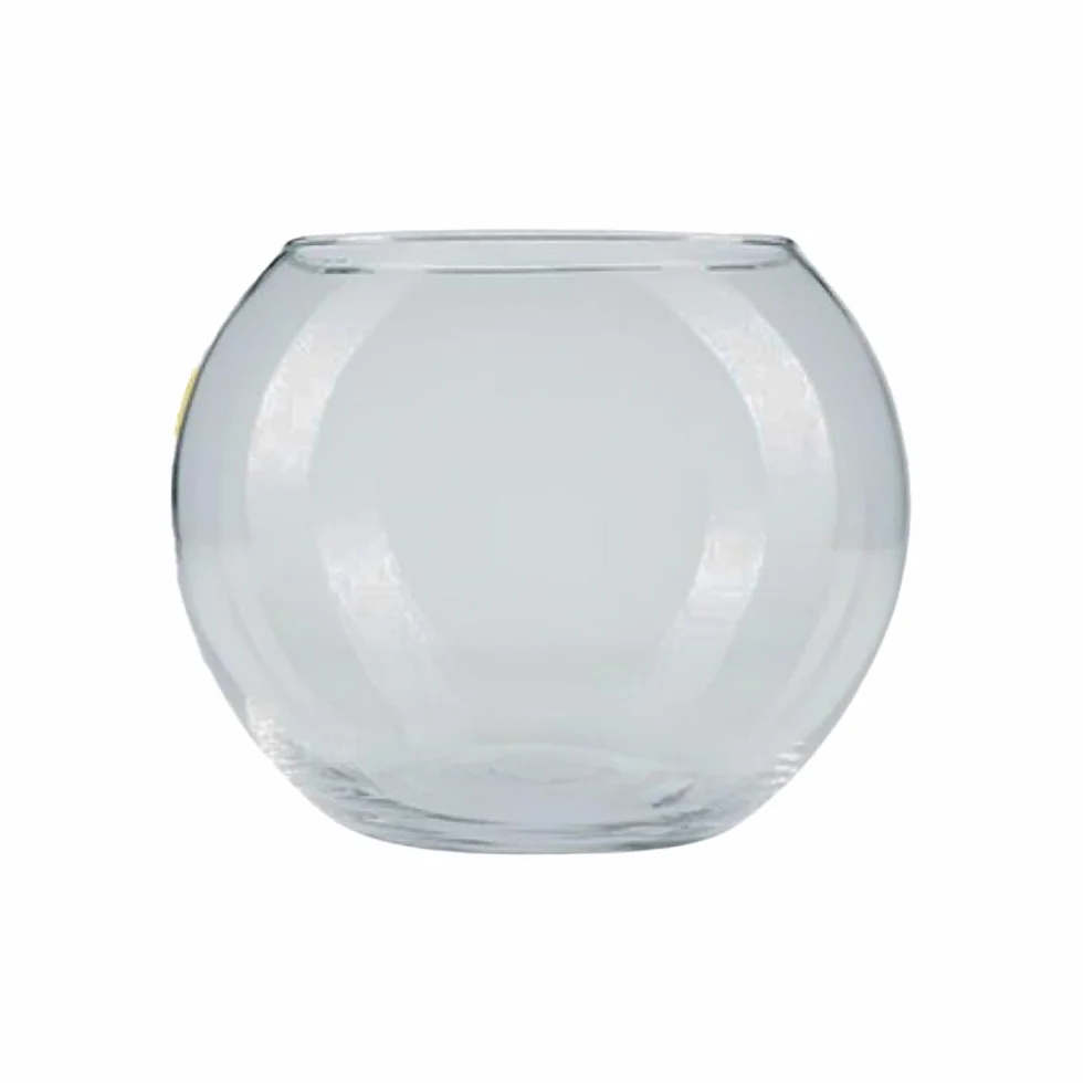 Pecera Redonda de Cristal 10/12/16/20/23/25/30/35CM - Acuario Esférico para Peces, Flores, Piedras - Globo Acuático Pequeño (20cm)
