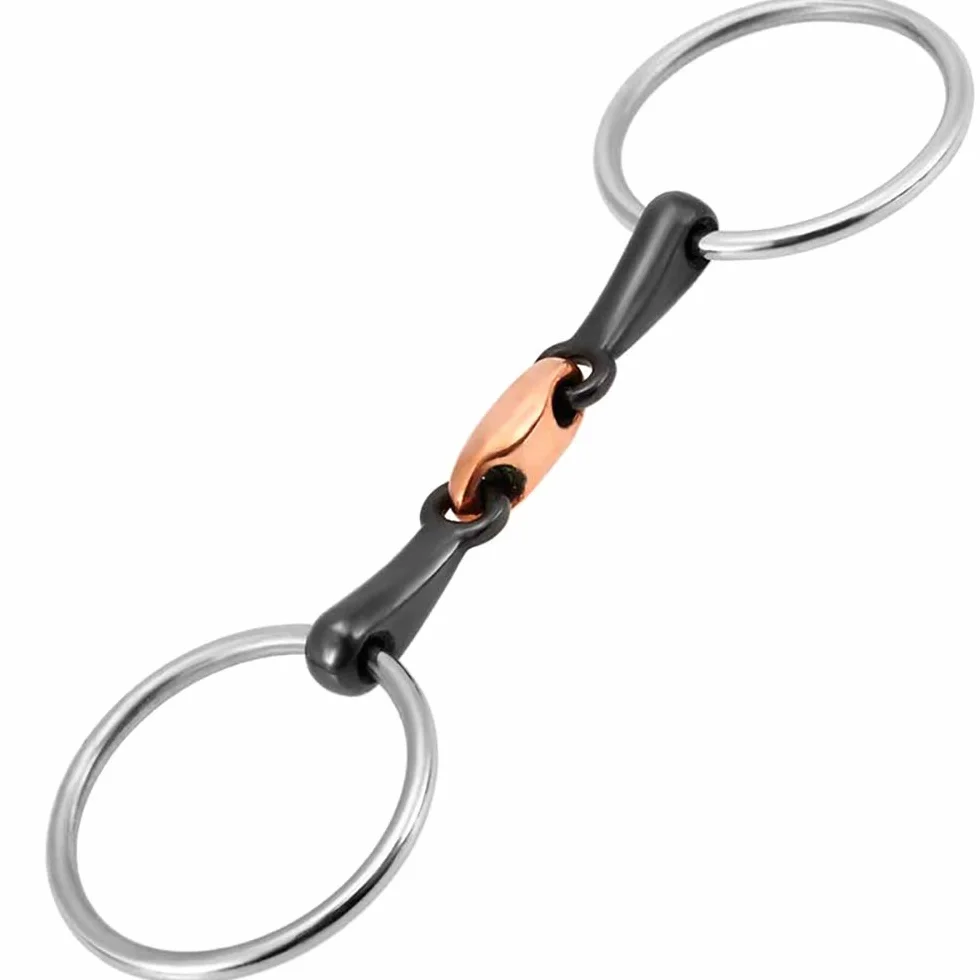 Snaffle Bit O Ring - Punta para caballo (acero inoxidable)