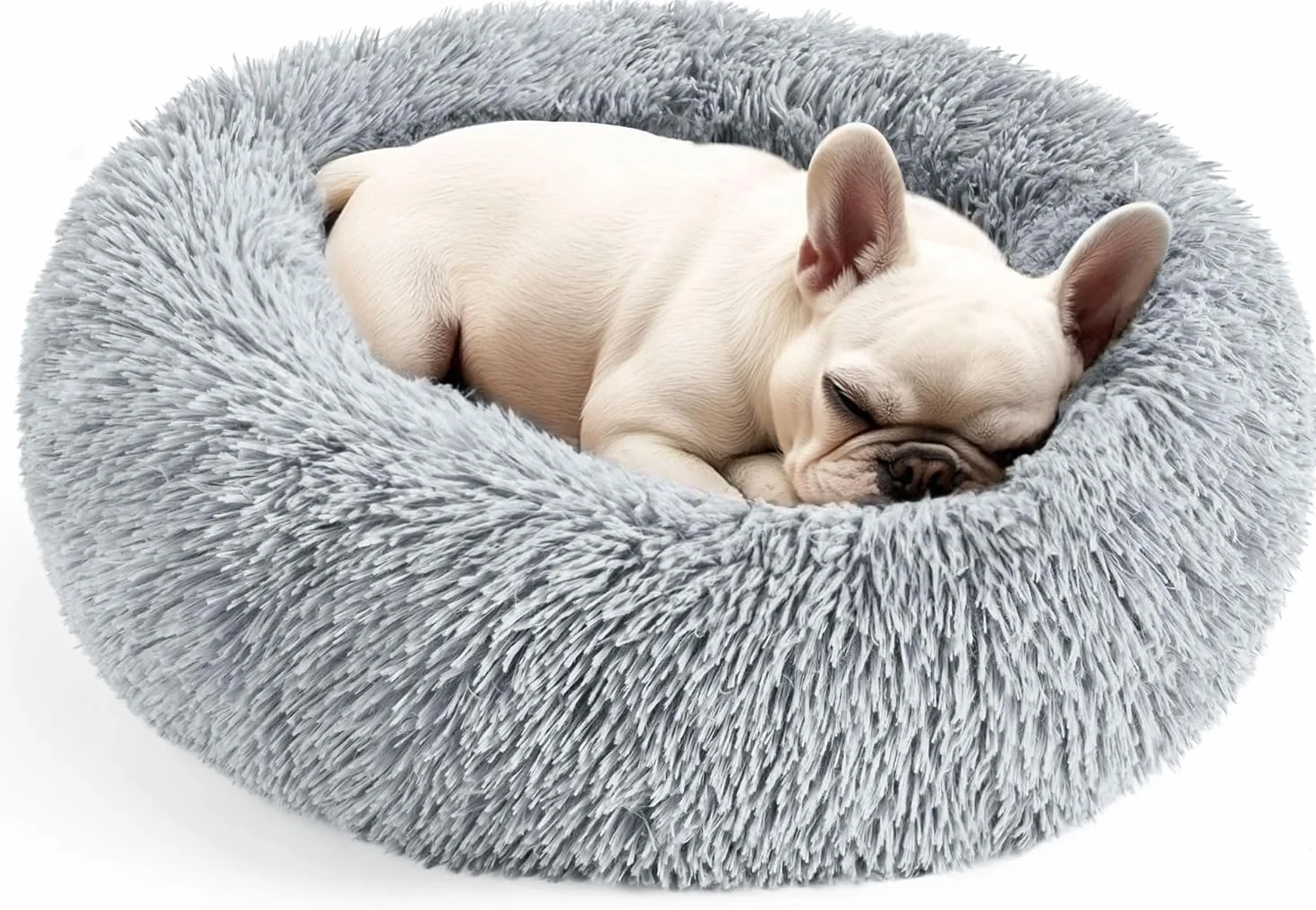 Cama Perro Pequeño 50X50cm Antiestres .Cama Redonda Perro Cama para Perros Pequeños. Cama Gato Invierno Lavable.
