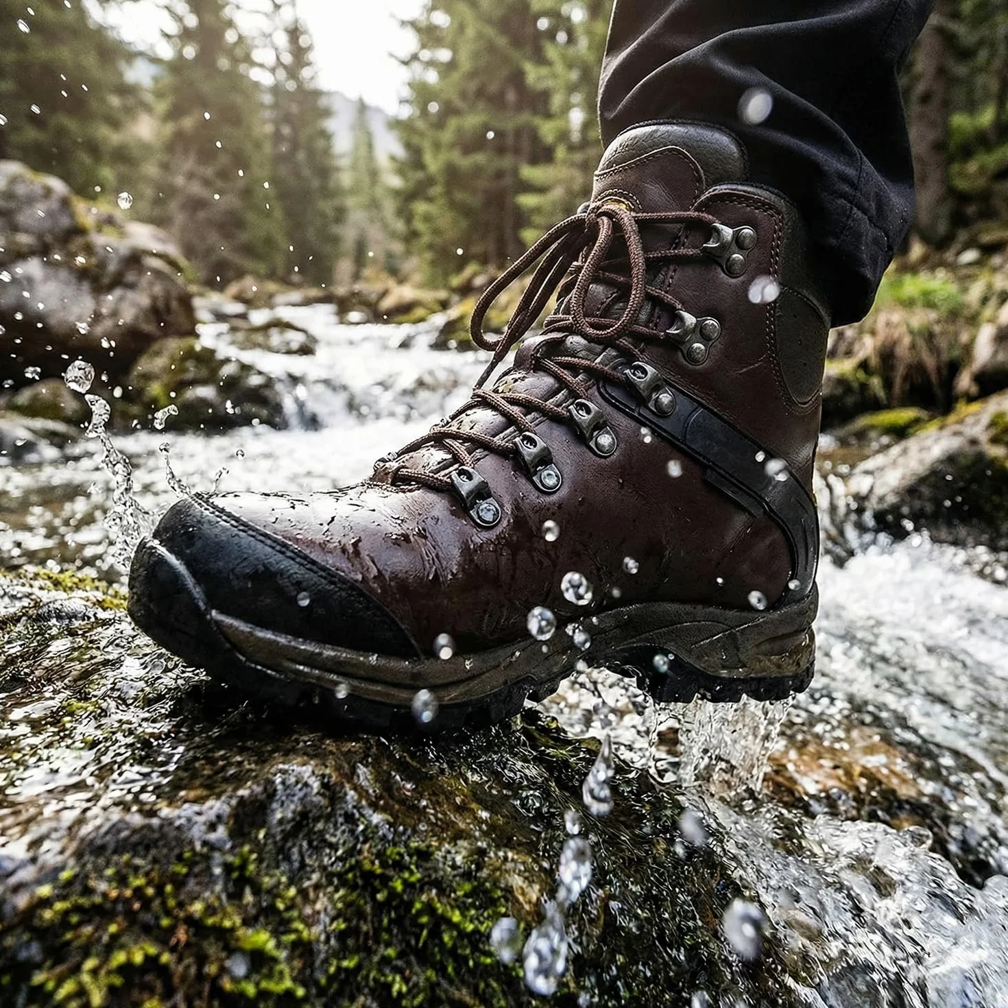 Ganchos de encaje para botas, remaches de aleación gris, ojales y hebillas de gancho rápido para reparación al aire libre