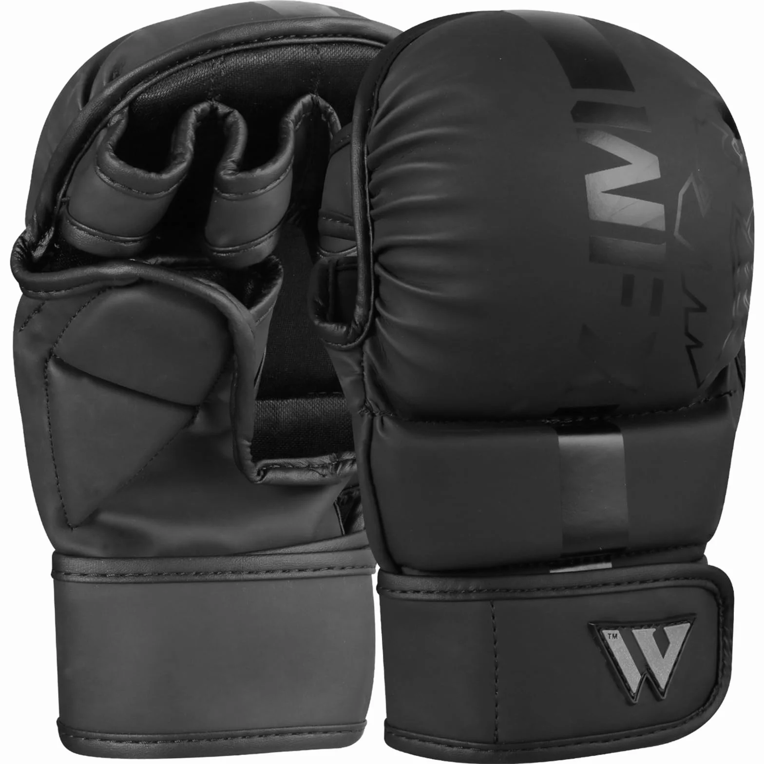 WFX Guantes de artes marciales Sparring Muay Thai Palma Abierta Soporte de Muñeca Ajustable