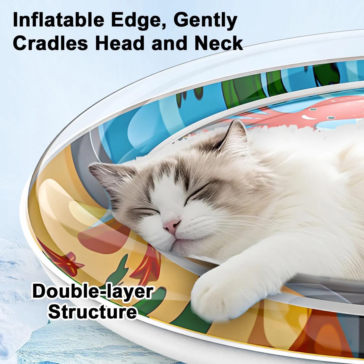 Cat Water Upstream Lotus, Nueva alfombra de refrigeración duradera para mascotas 2025, cama de agua interactiva engrosada para perros (B)