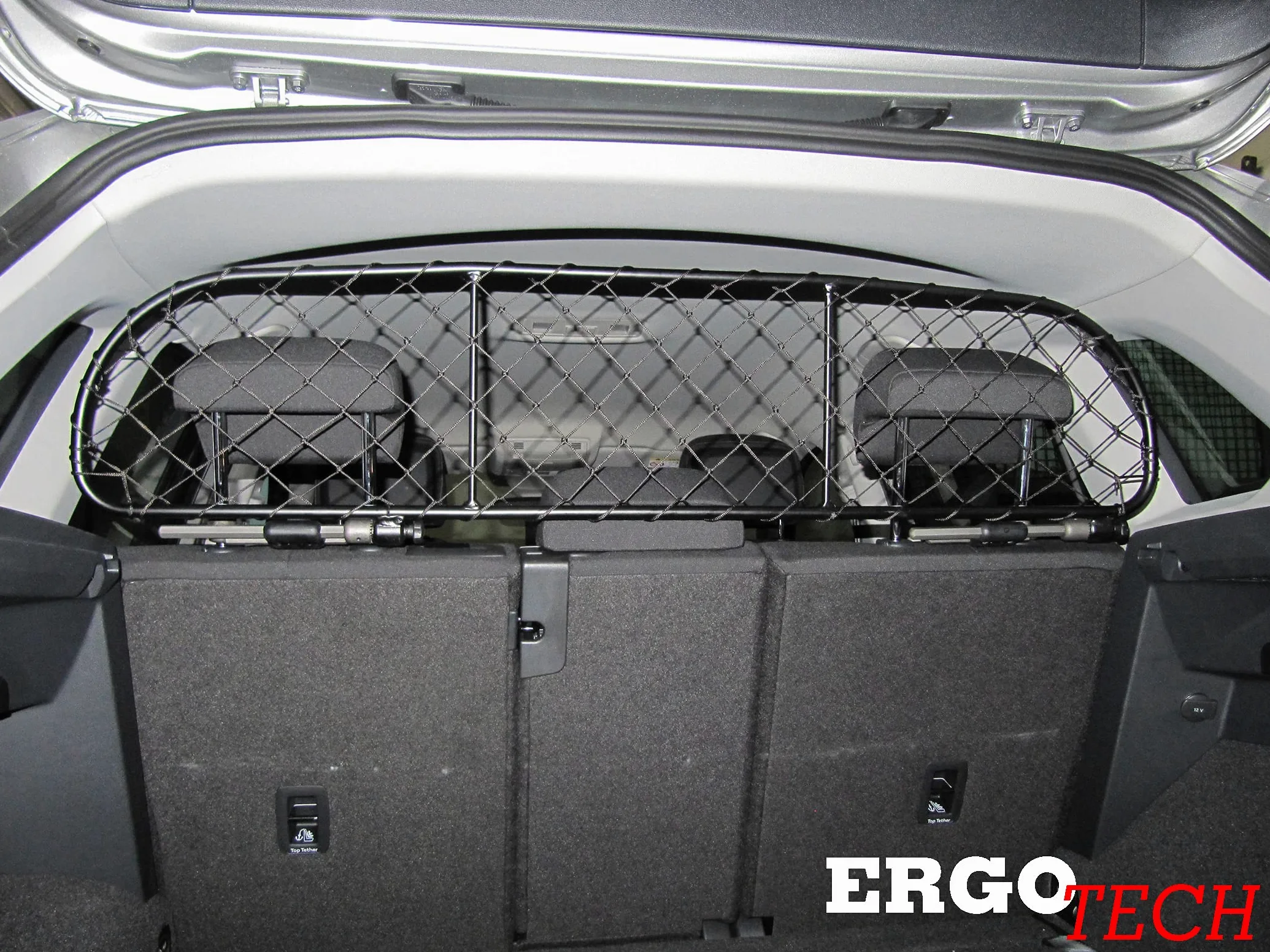 ERGOTECH Rejilla Separador protección para Volkswagen Tiguan (2016-2024), RDA65-S8 KVW023, para Perros y Maletas