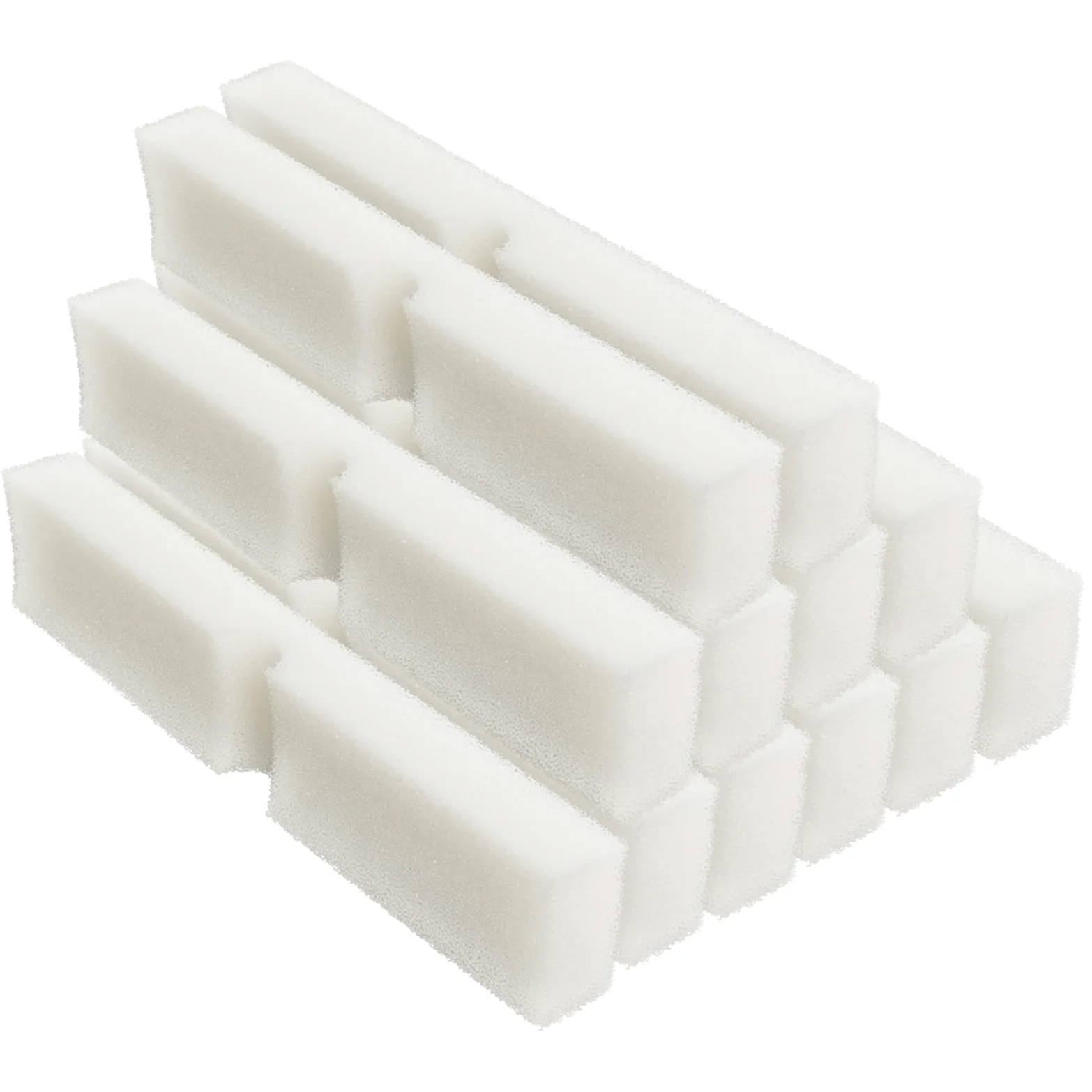 Almohadillas de filtro de espuma Fx4 de repuesto compatibles con filtro de recipiente Fluval FX5 / FX6, almohadillas de filtro de espuma de esponja biológica para acuario (12 paquetes)