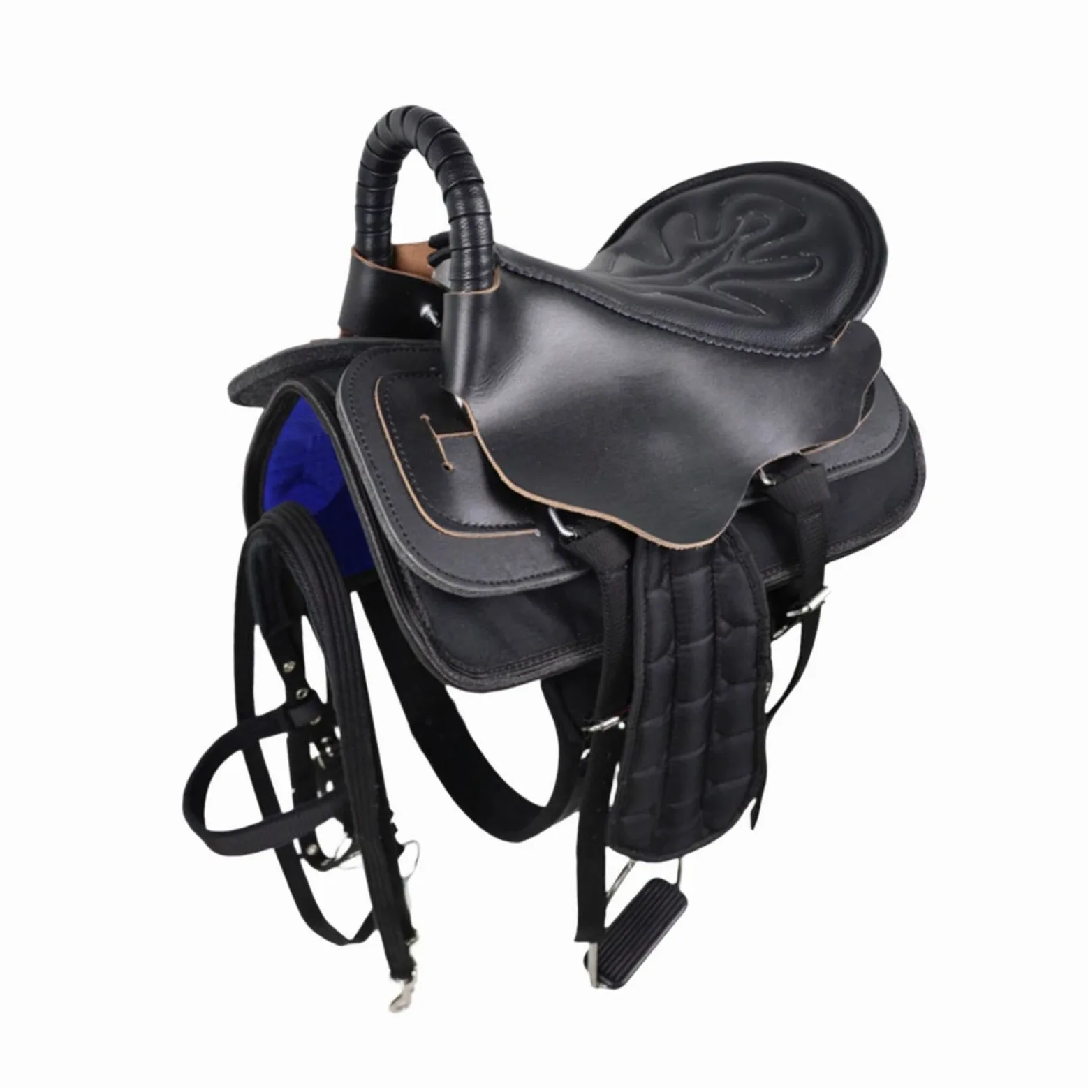 Juego de Silla de Montar para Caballo, Asiento para Montar, Fácil Instalación, Accesorio Deportivo Antideslizante, Cómodo, Cojín para Equipo