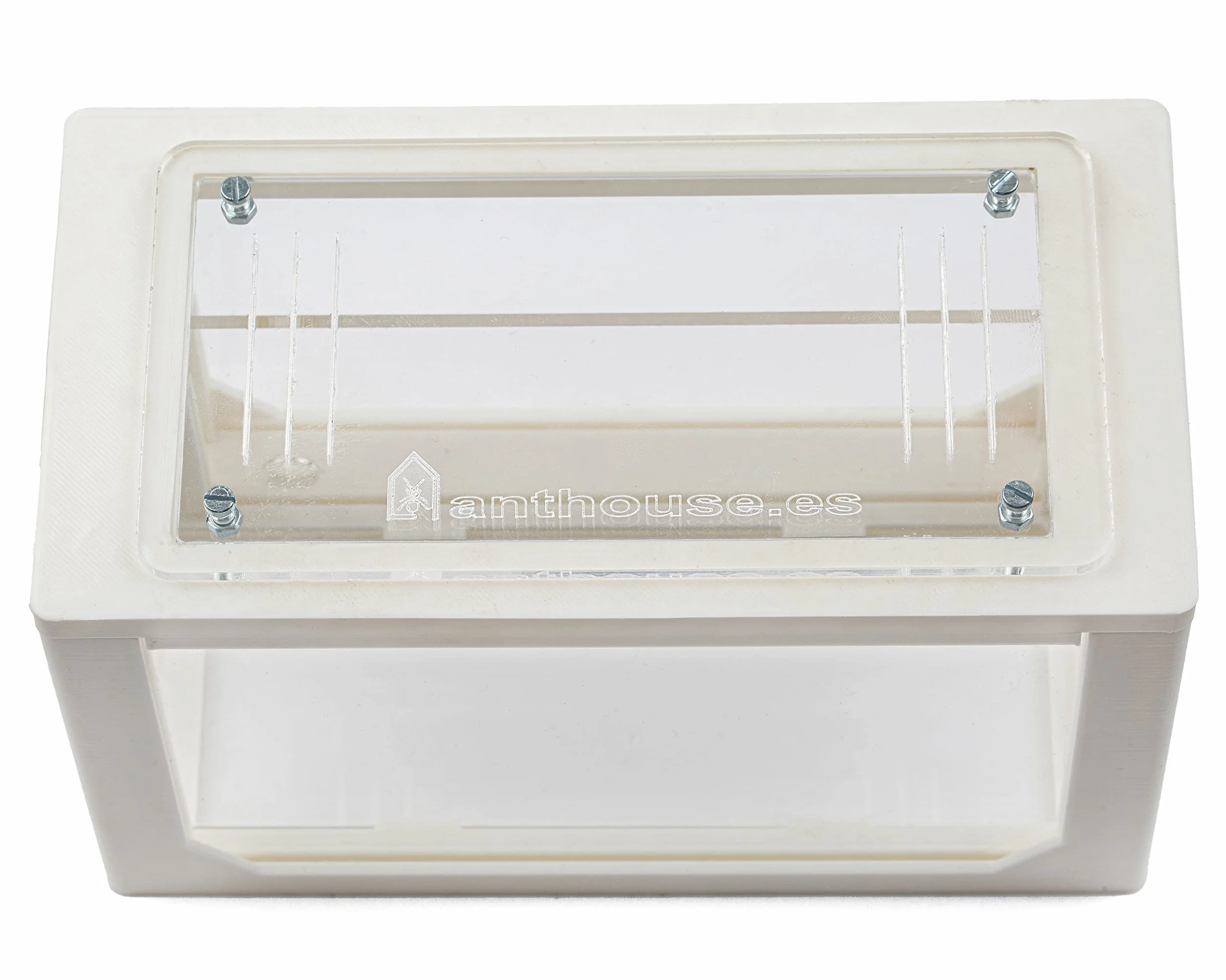 AntHouse.es - Hormiguero de Arena 3D | Kit de Inicio 20x10x10 cm | Granja de Hormigas Color Blanco | Hormigas Incluidas