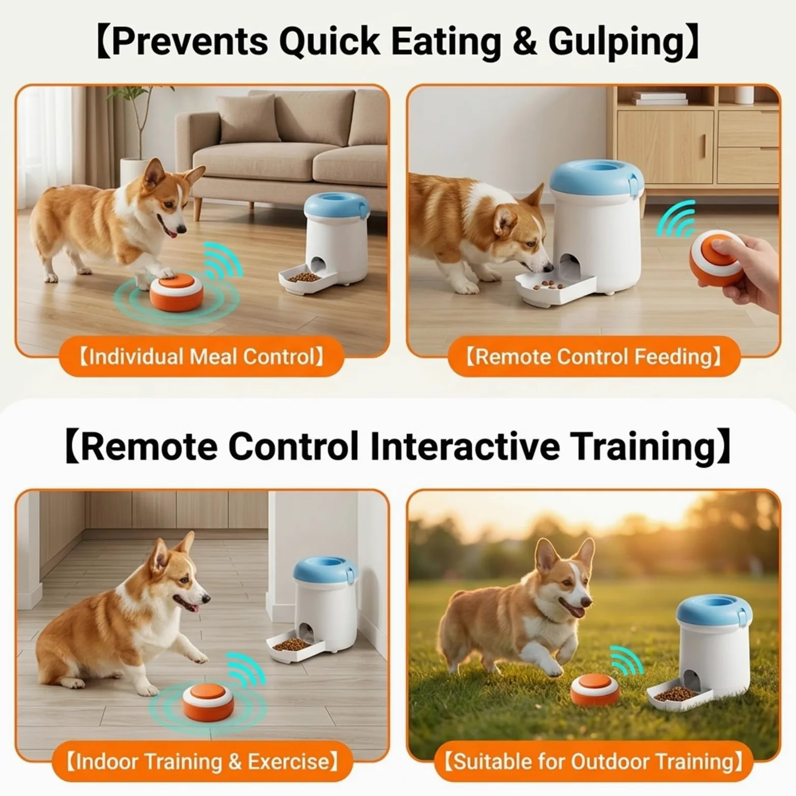 Dispensador automático de golosinas para mascotas, juguete interactivo para perros y gatos para entrenamiento de coeficiente intelectual y memoria, comedero para mascotas con control remoto