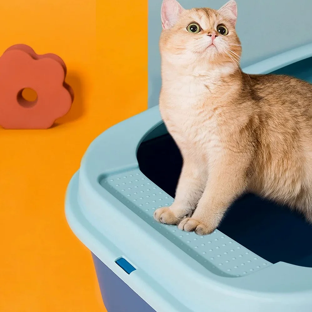 Cajas de Arena Caja de Arena de Gato de Gato de Gato de Gato Grande Espacial Espacio para facilitar la Limpieza Arenero ​Gatos (Color : B)