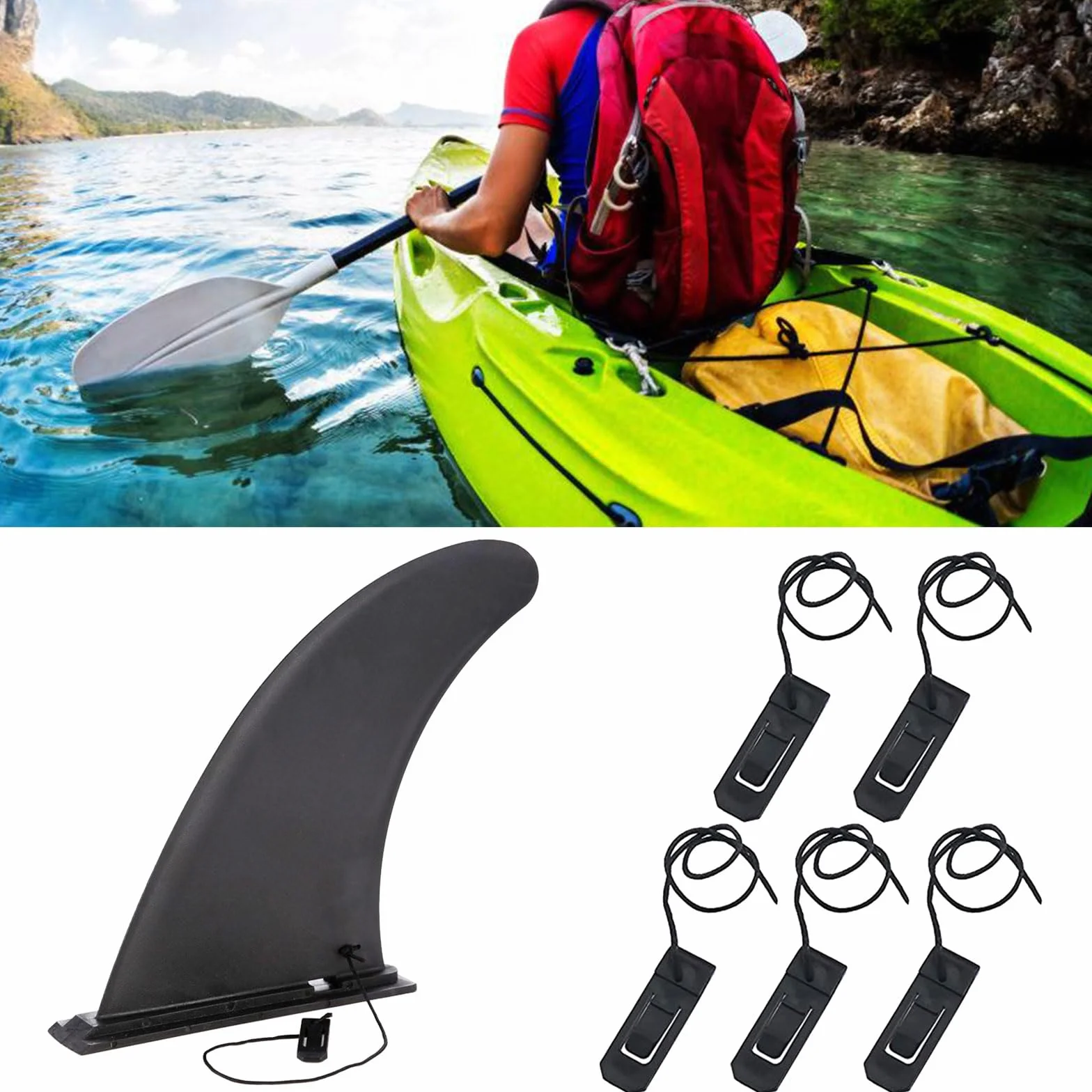 Clips de aleta de repuesto para tabla de surf, hebilla de surf, accesorio para tablas largas