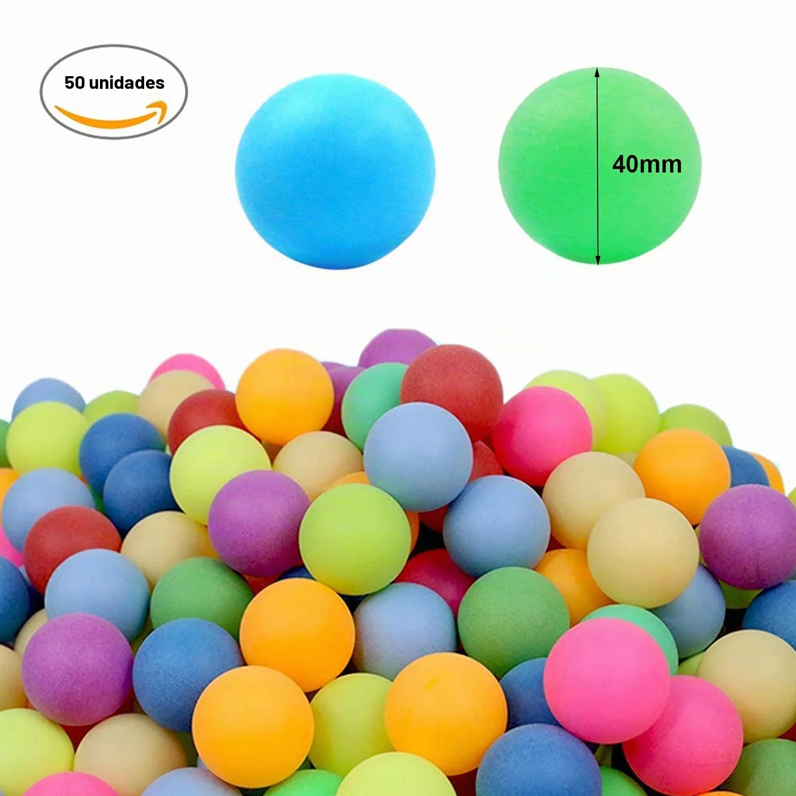 Pelotas De Ping Pong Tenis De Mesa con Emojis Reutilizable para Juegos Entrenamiento