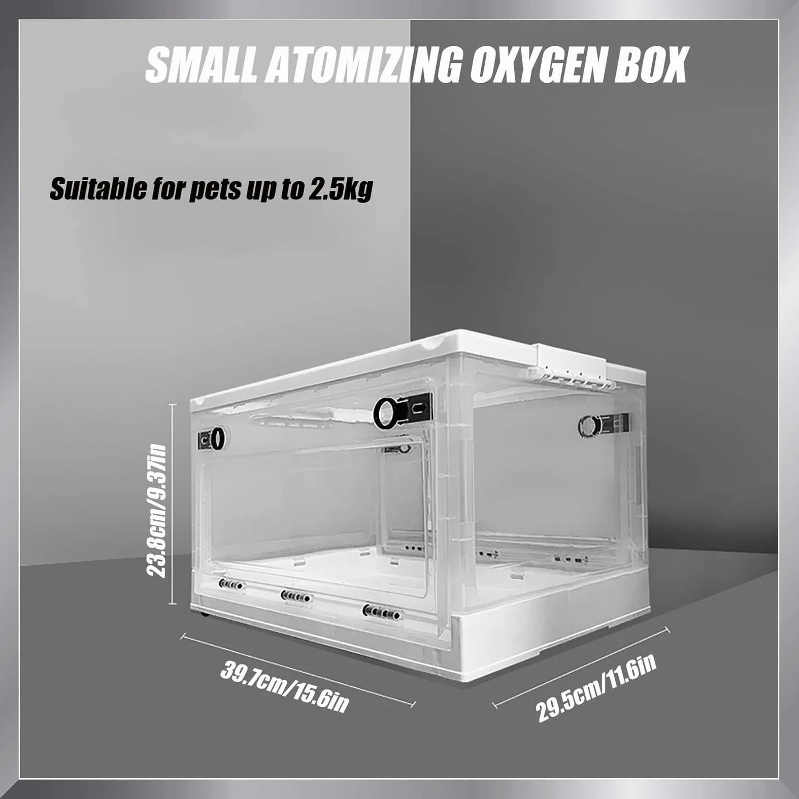 Incubadora eficaz de atomización para mascotas para tratamiento de respiración, ideal para perros, gatos, gatitos, caja de terapia de oxígeno para alivio de la tos y salud respiratoria, por Pet