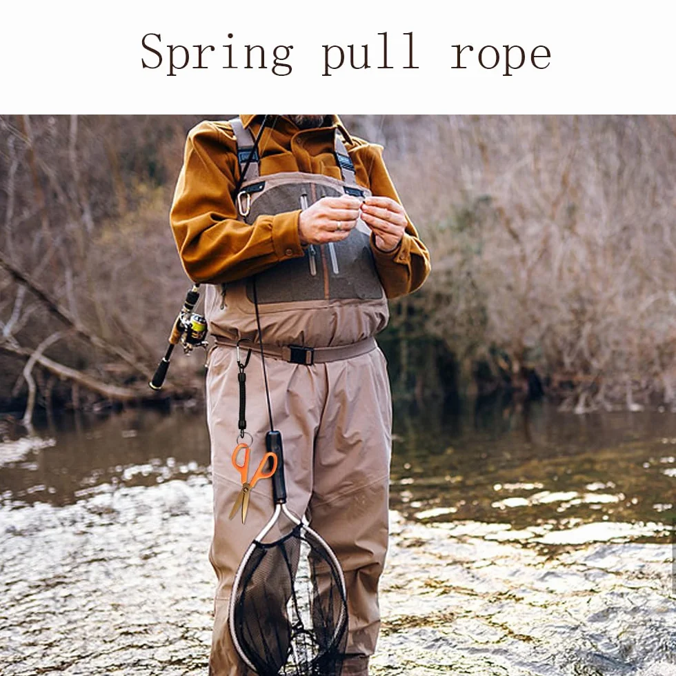 Spirales Retráctil de Seguridad Llavero Elástico Cordón de Pesca Robusto Anti-Pérdida para Llaves Cuerdas Extensibles para Canotaje, Kayak