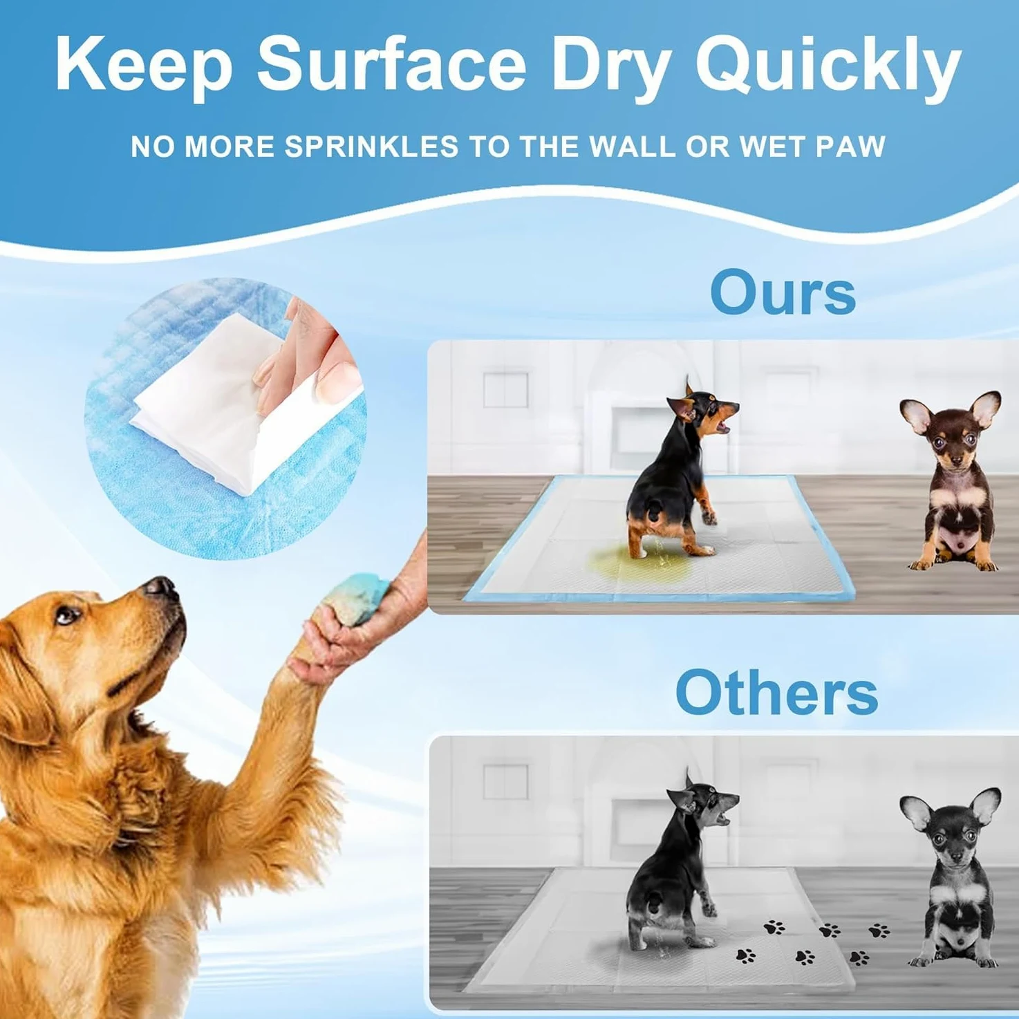 Almohadillas para orina de cachorros para perros de 31 x 47 pulgadas (100)