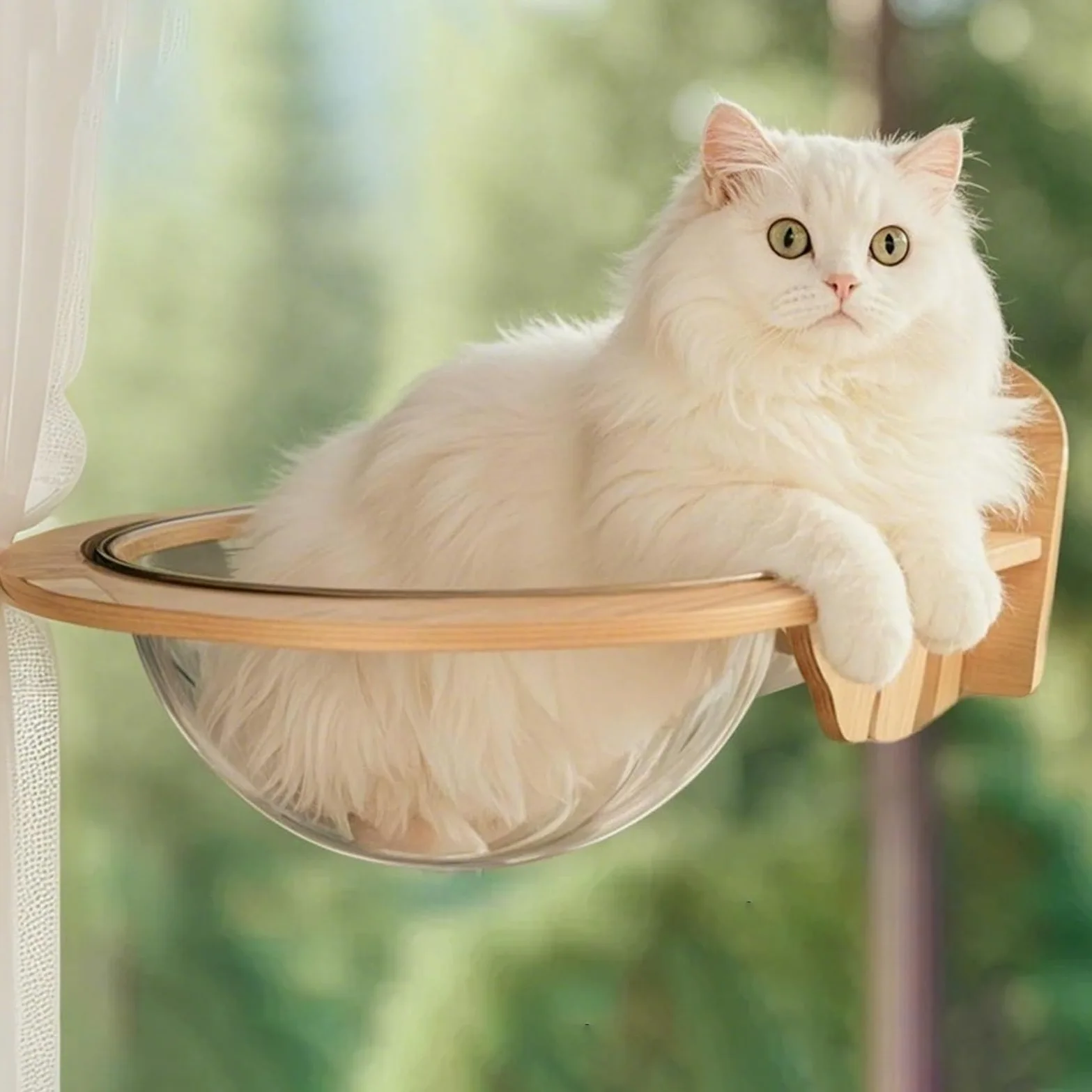 Hamaca Ventana para Gatos Escalada, Baño de Sol, Siesta, Descanso | Hamaca para gatos con ventosas de pared Para Apartamento Pequeño, Balcones, Hogar, Oficinas, Estudio Y Salones