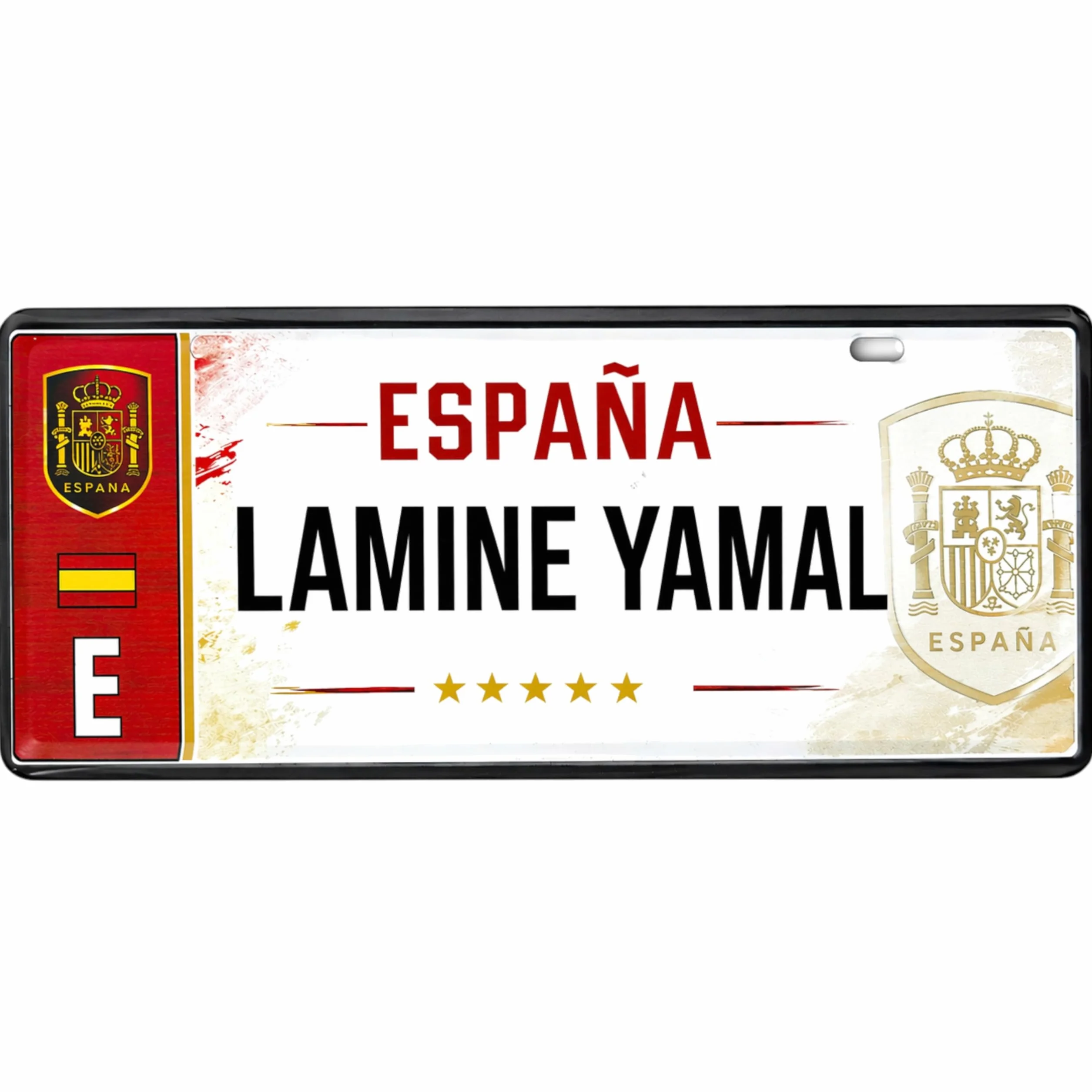 Champion's City ESPAÑA FC Matrícula Personalizable 6x14 cm RFEF